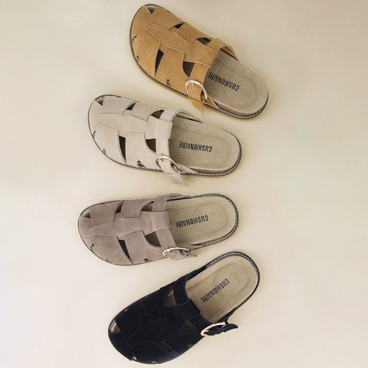 Benson Suede Clogs Taupe