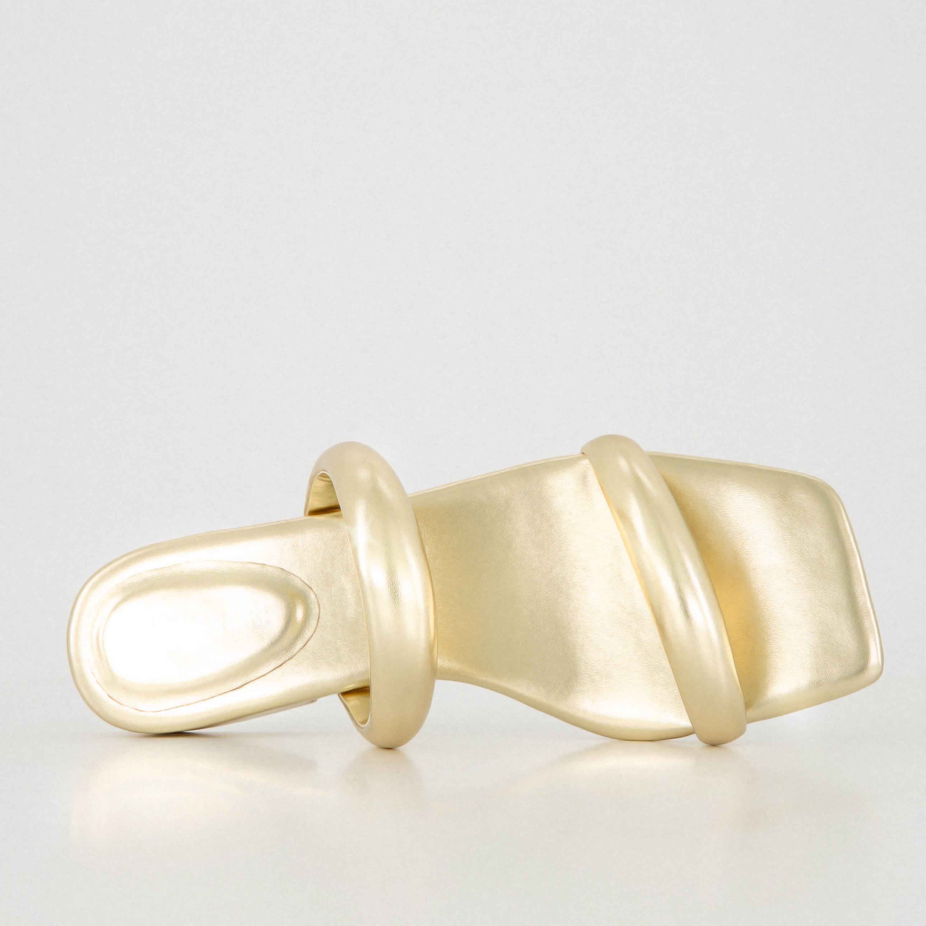 Dazzle Two Band Slide Sandal Gold