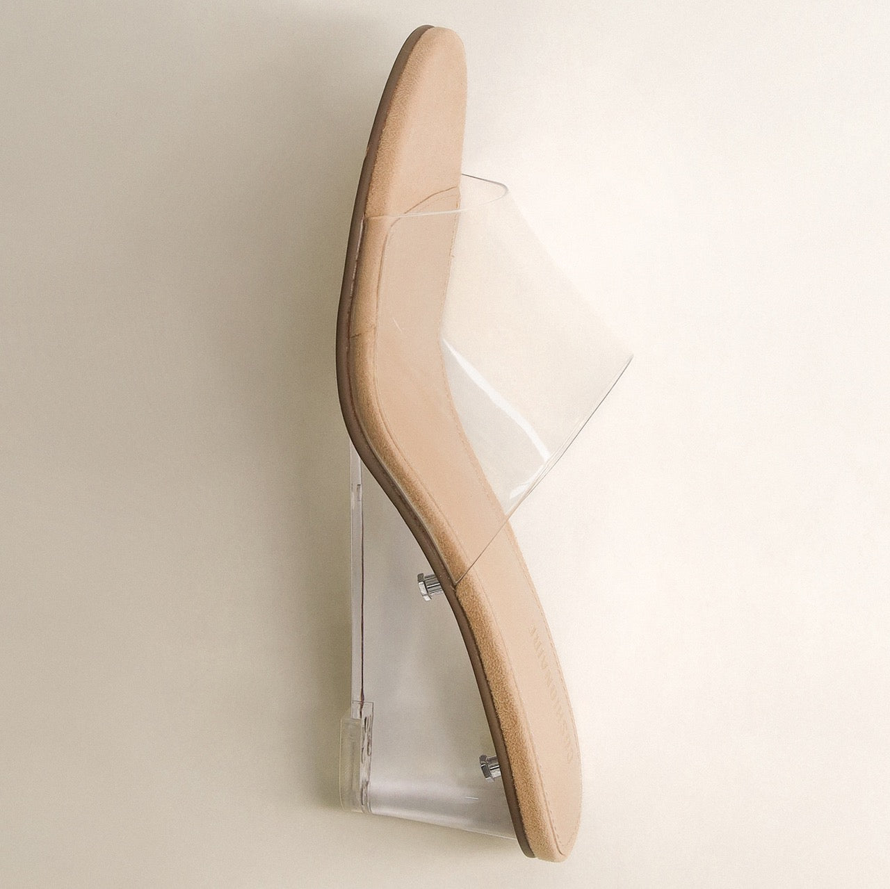 Cushionaire Women's Gloss Lucite Wedge Sandals Clear / Medium / 7.5 Cushionaire Women's Gloss Lucite Wedge Sandals Clear / Medium / 7.5