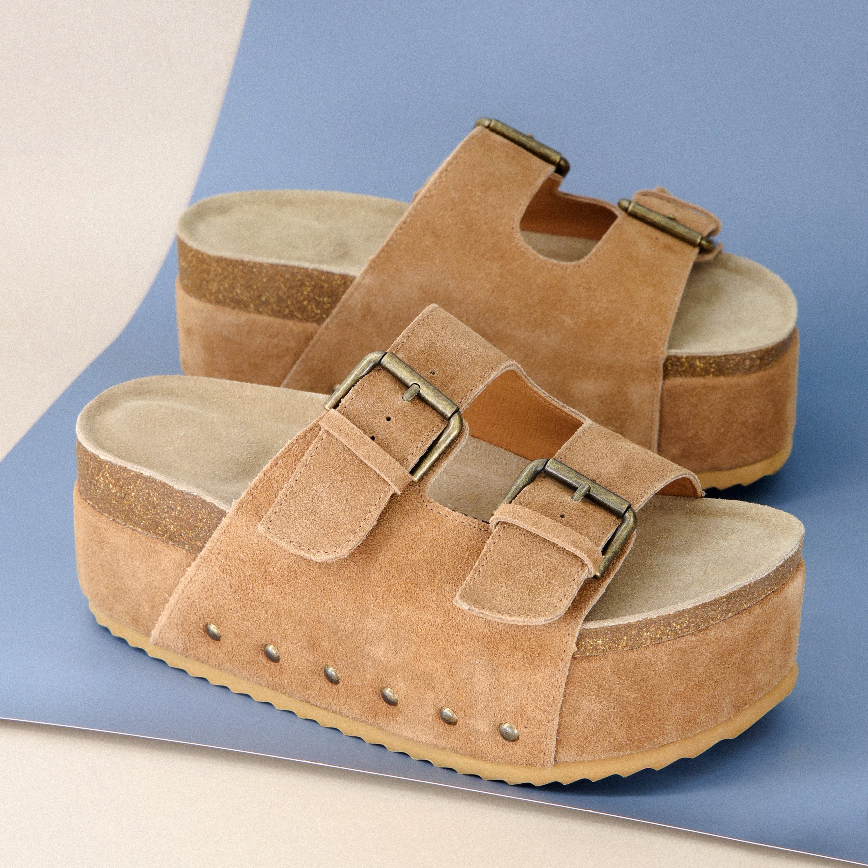 Guru Platform Sandal Chestnut