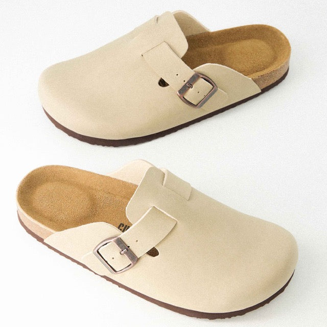 Hana Cork Footbed Clog Stone