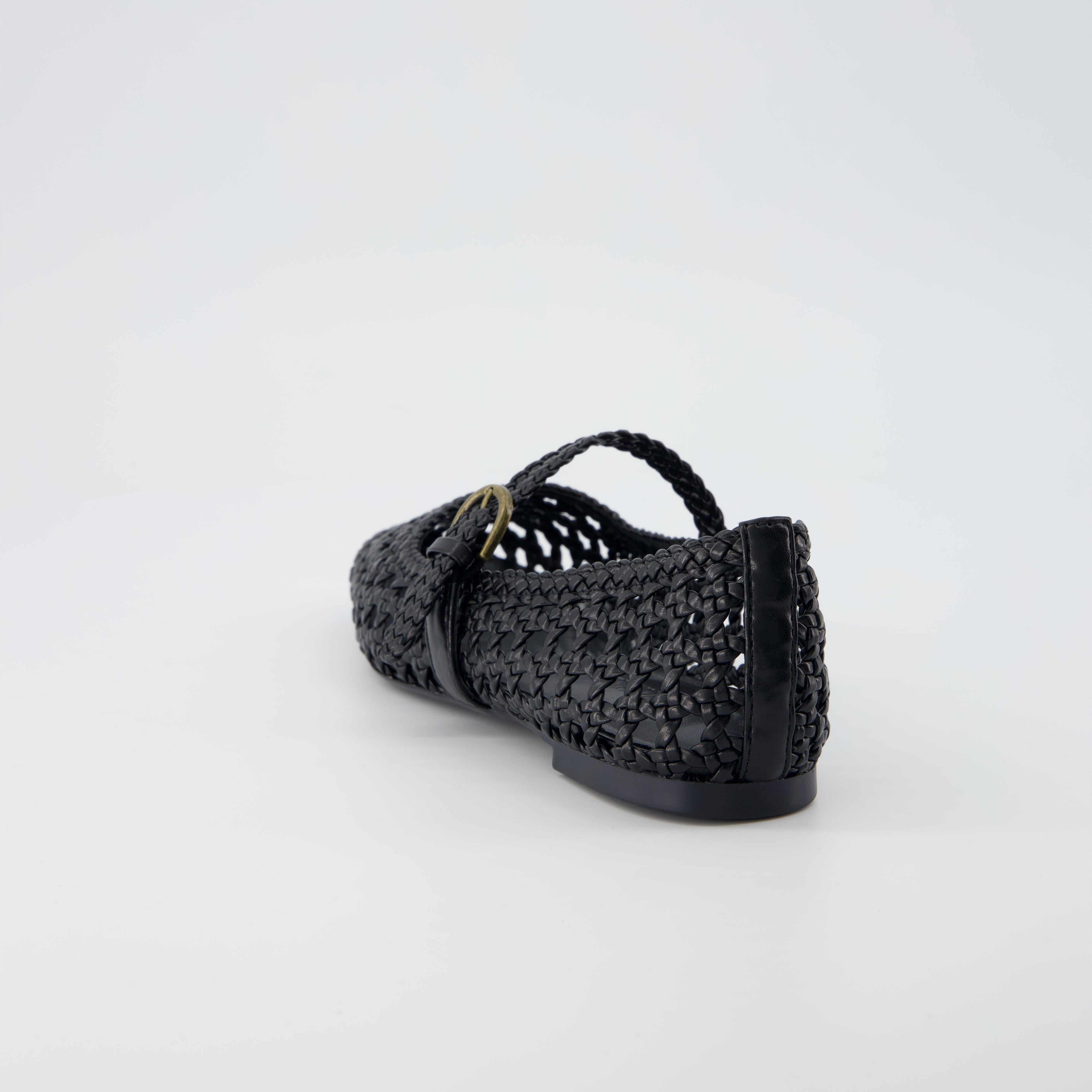 Weston Woven Mary Jane Black