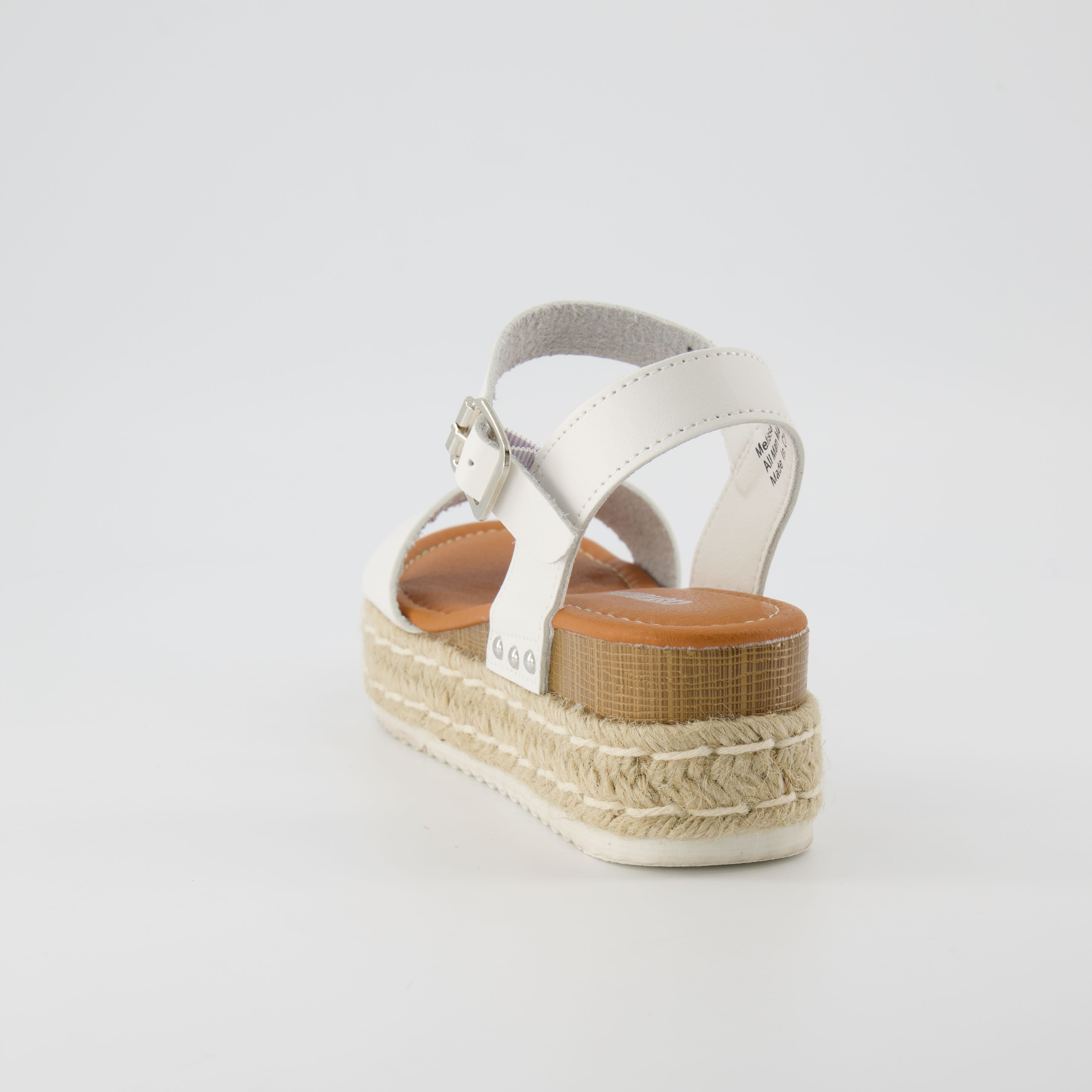 Melissa Espadrille Platform Sandals White Medium