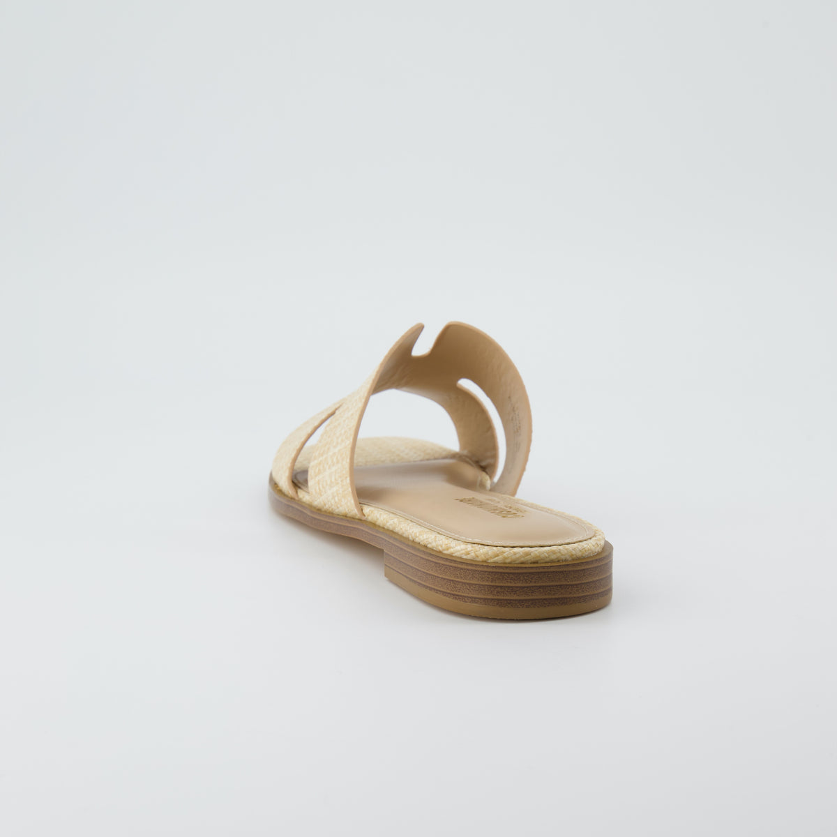 Voyage Strap Slides Natural Raffia