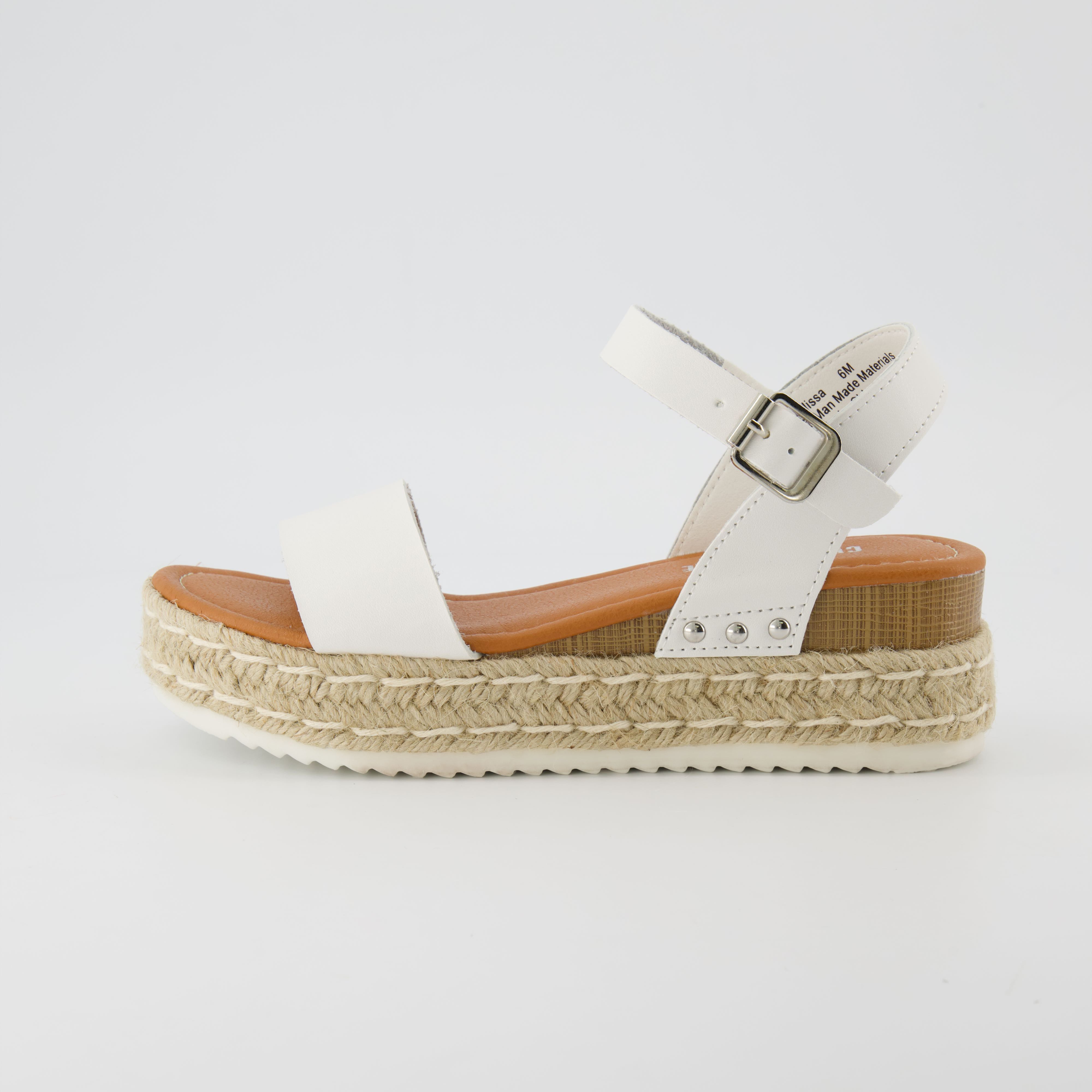 Melissa Espadrille Platform Sandals White Medium