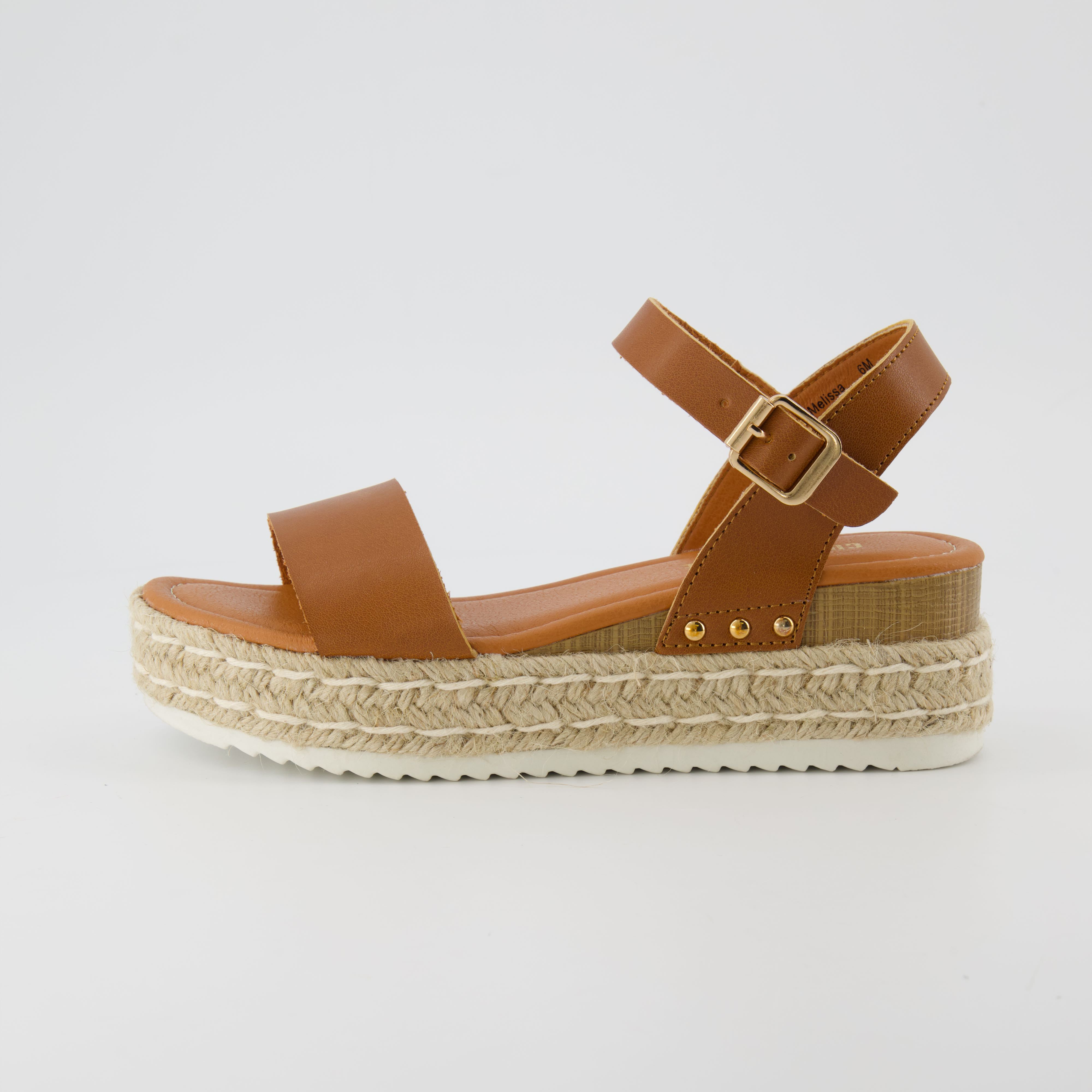 Melissa Espadrille Platform Sandals Tan Medium
