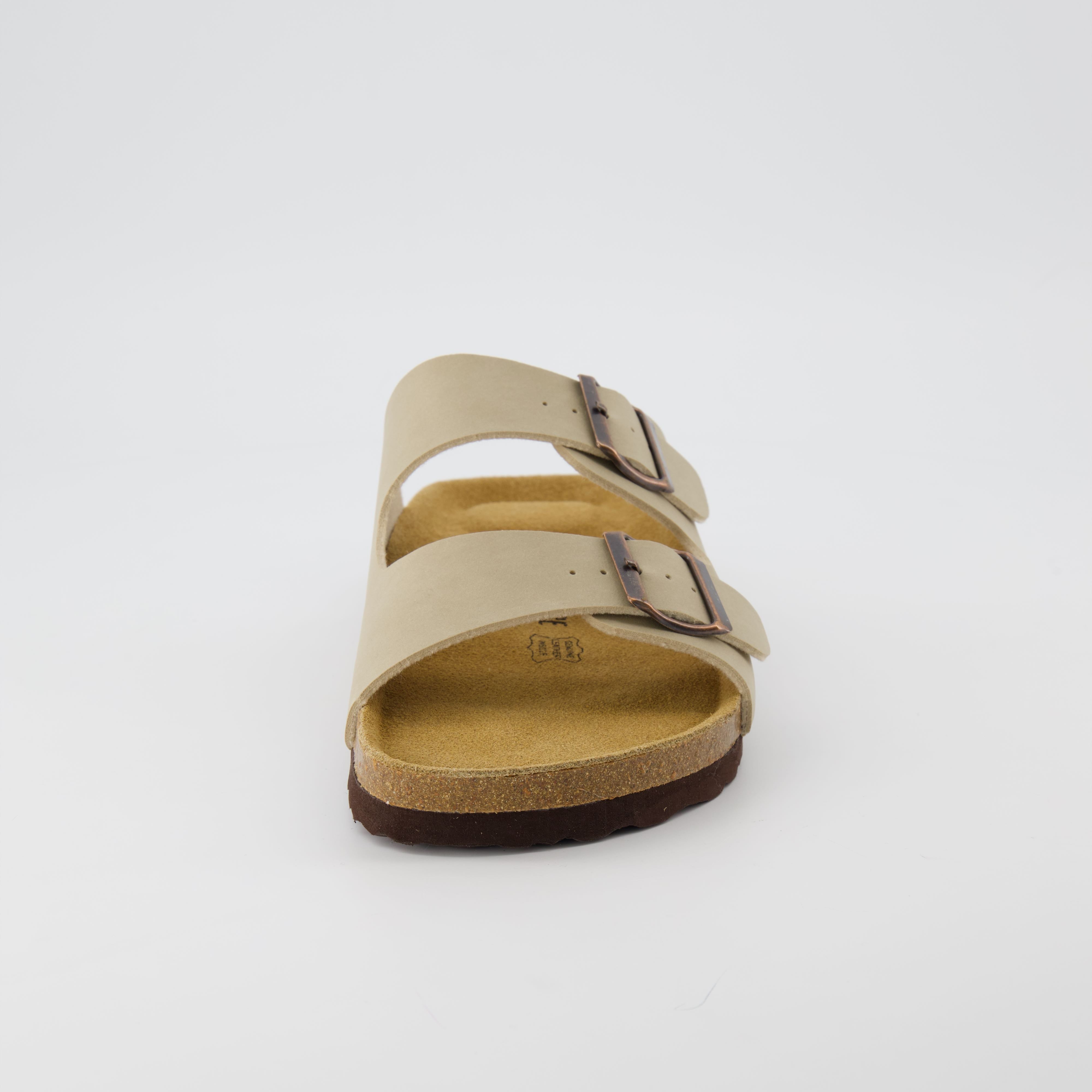 Lane Men's Cork Footbed Sandal Stone Nubuck Medium