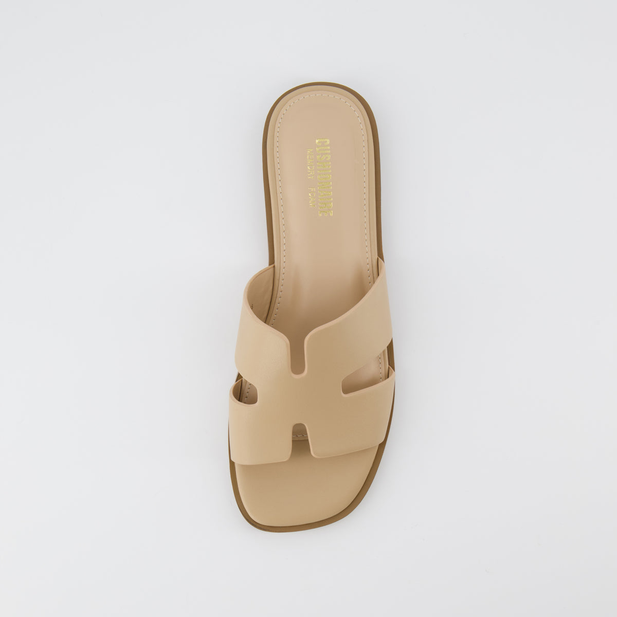 Voyage Strap Slides Tan Smooth