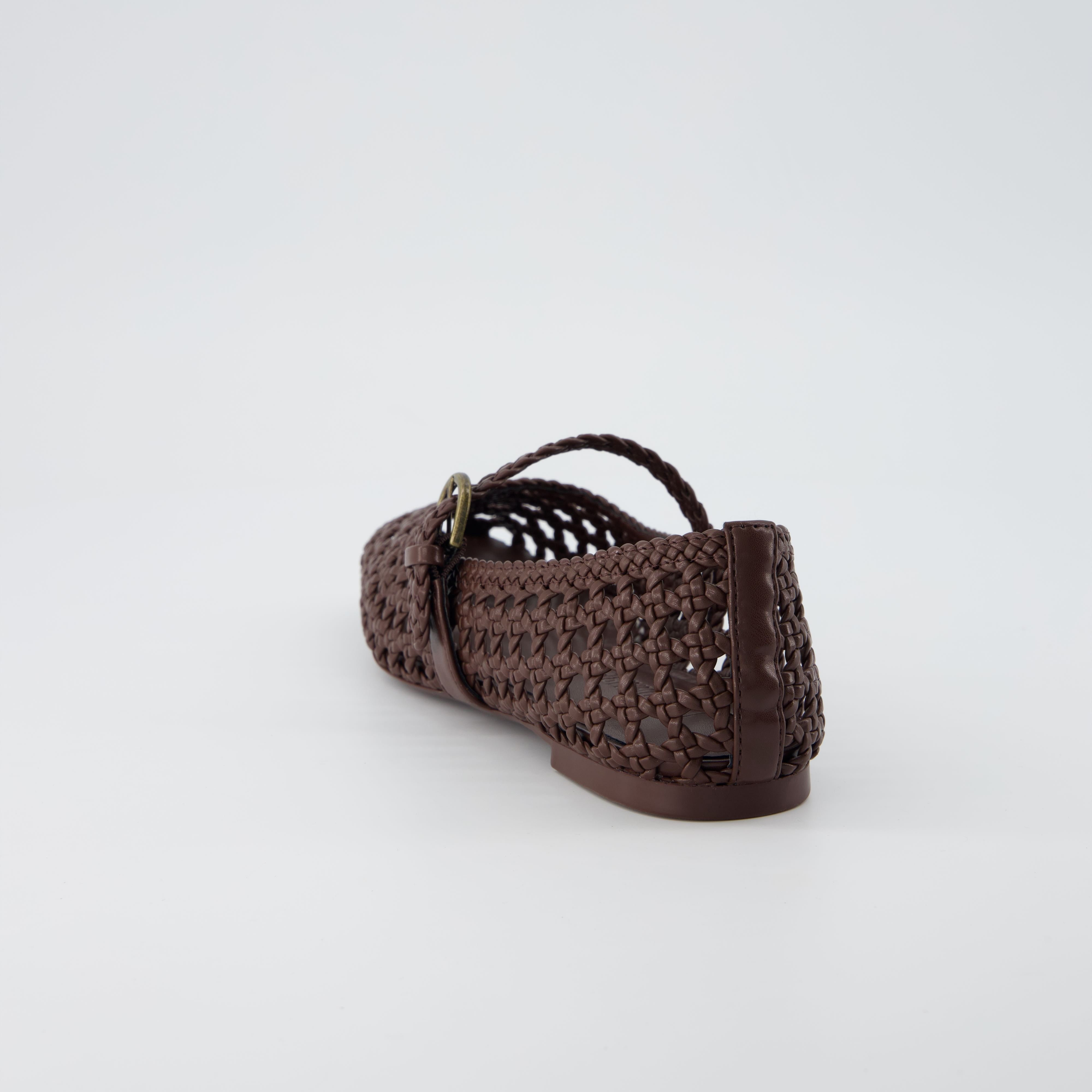 Weston Woven Mary Jane Brown