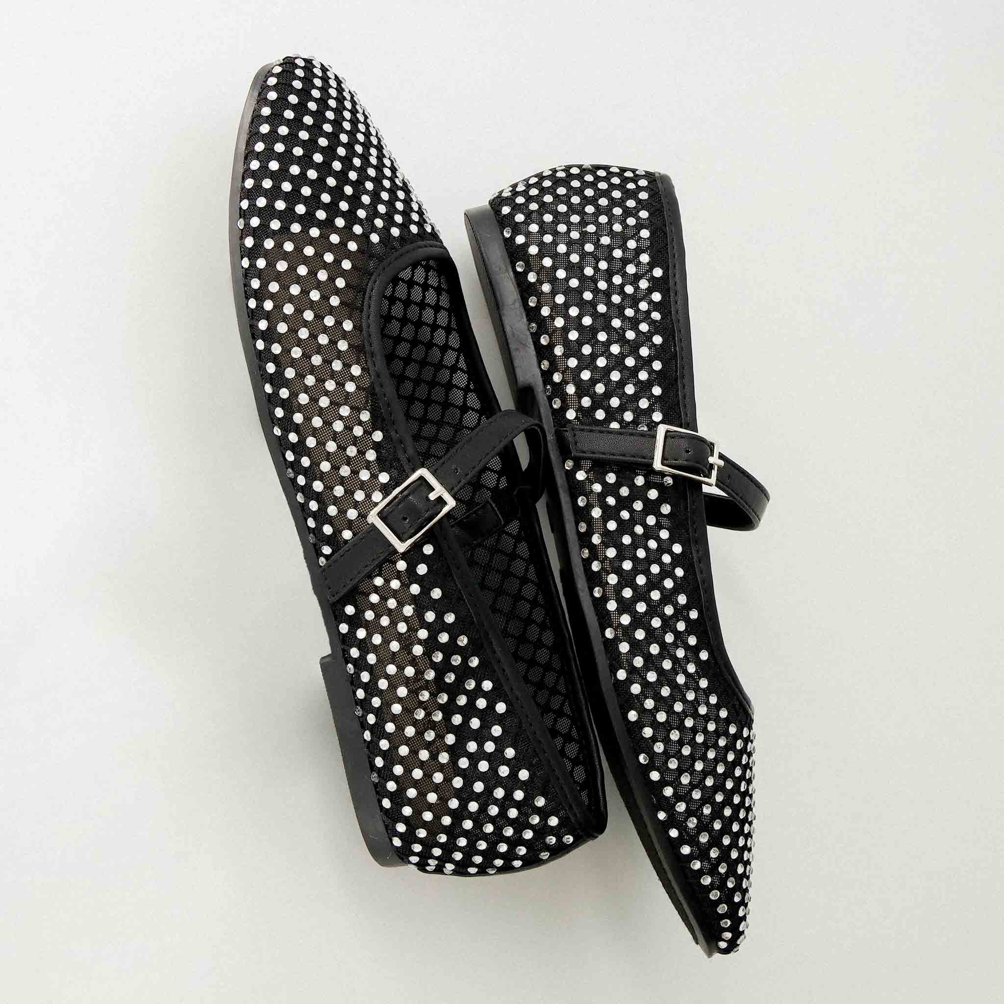 Maxie Studded Mary Jane Black