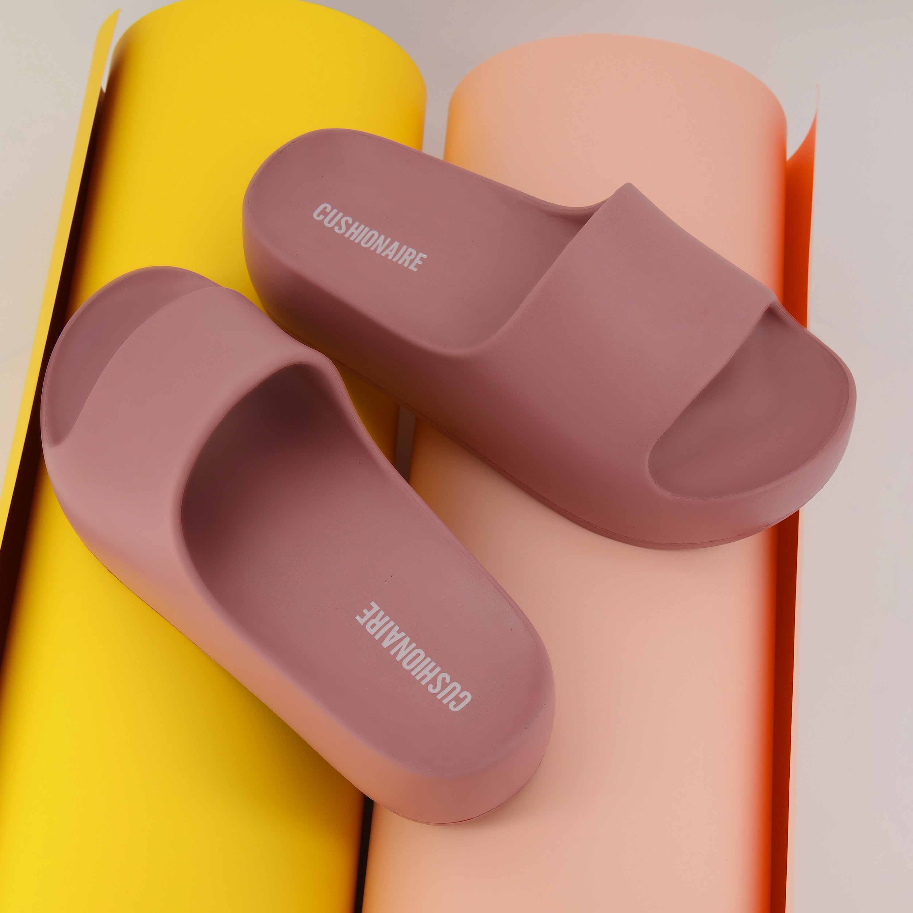 Ninja Platform Slide Sandals Blush
