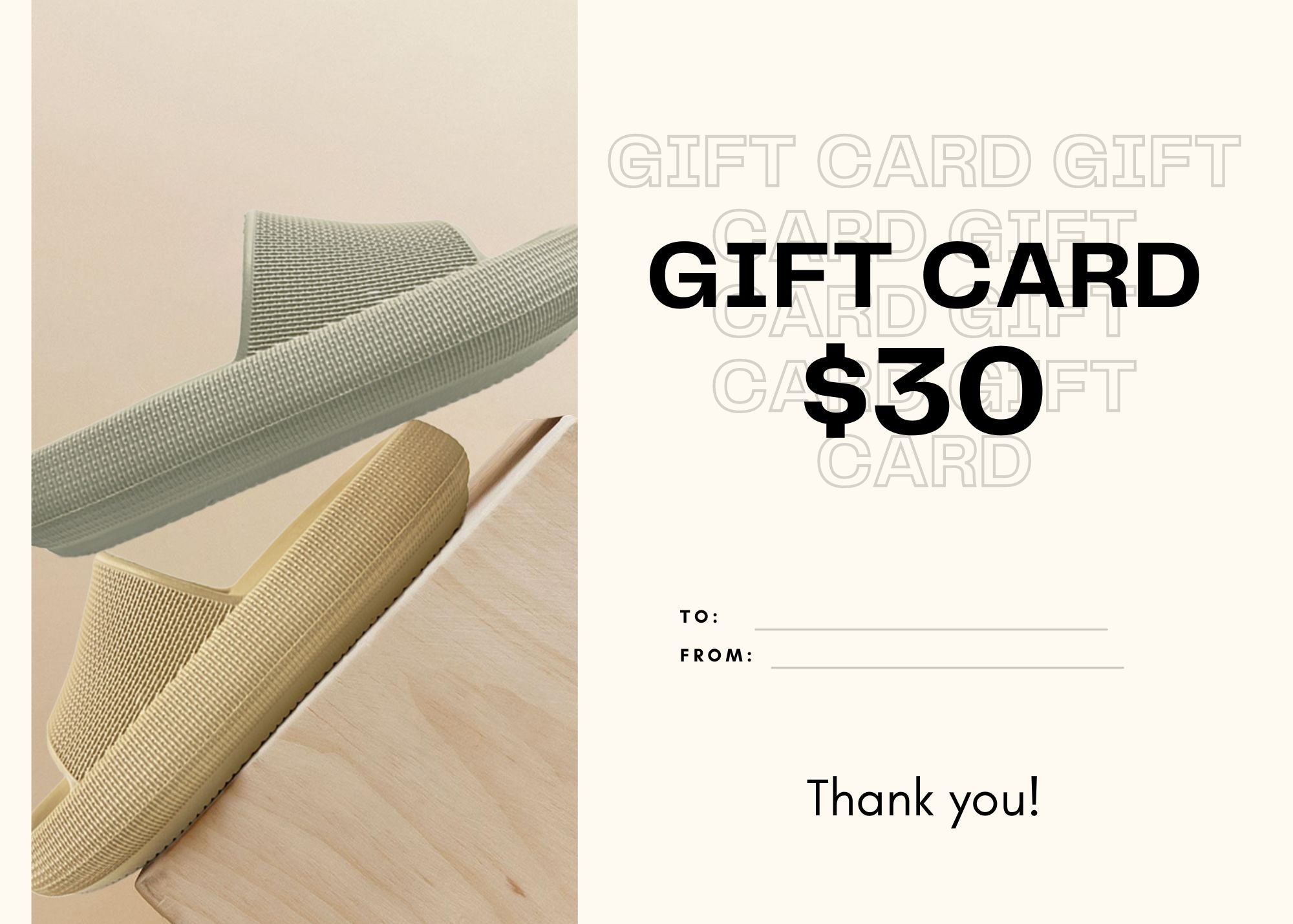 Cushionaire Gift Card $30.00