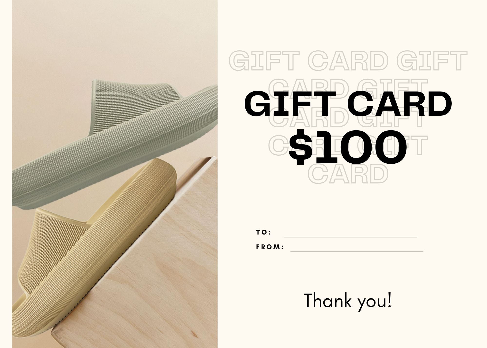 Cushionaire Gift Card $100.00