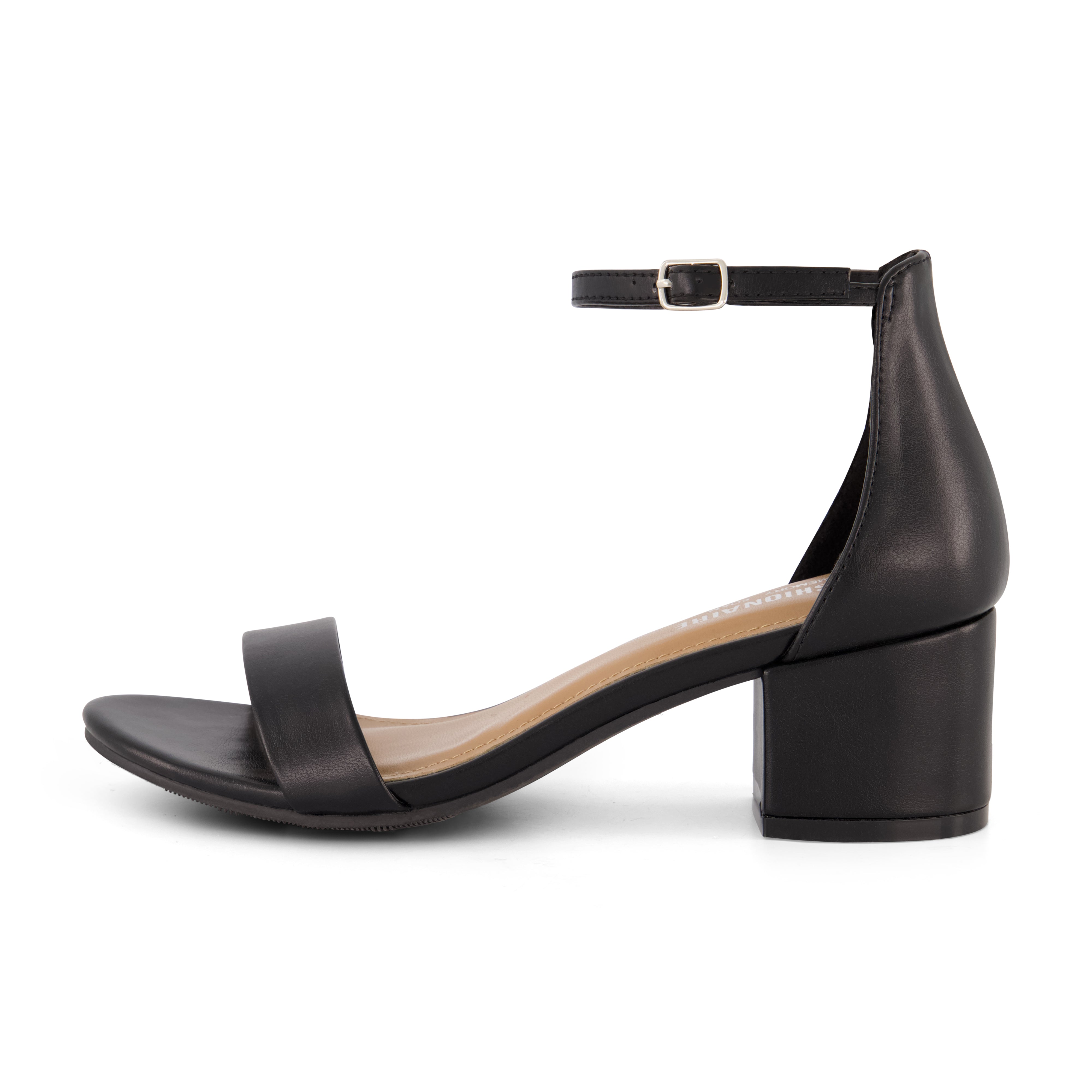 Alba Block Heel Sandal Black