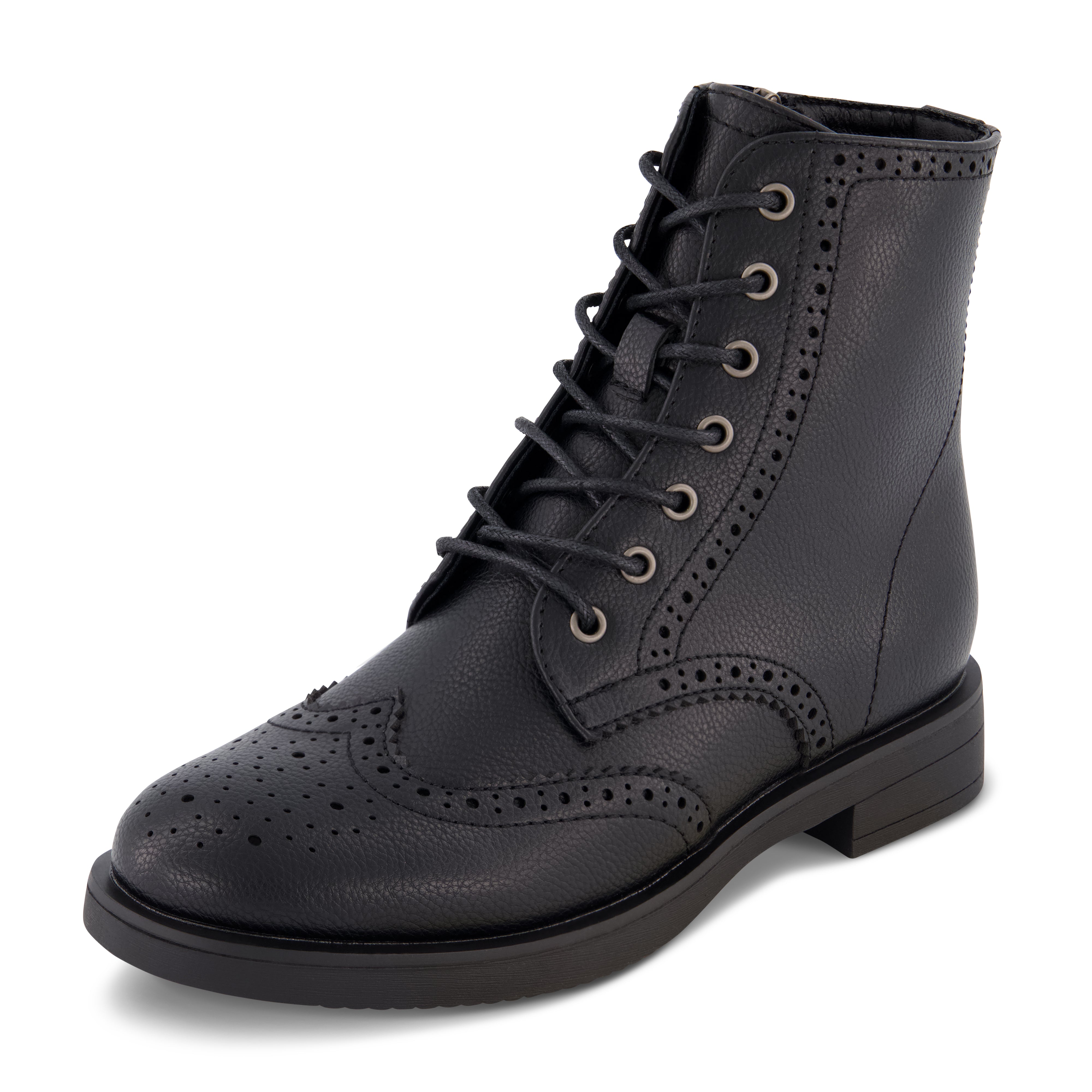 Boyfriend Lace up Boot Black