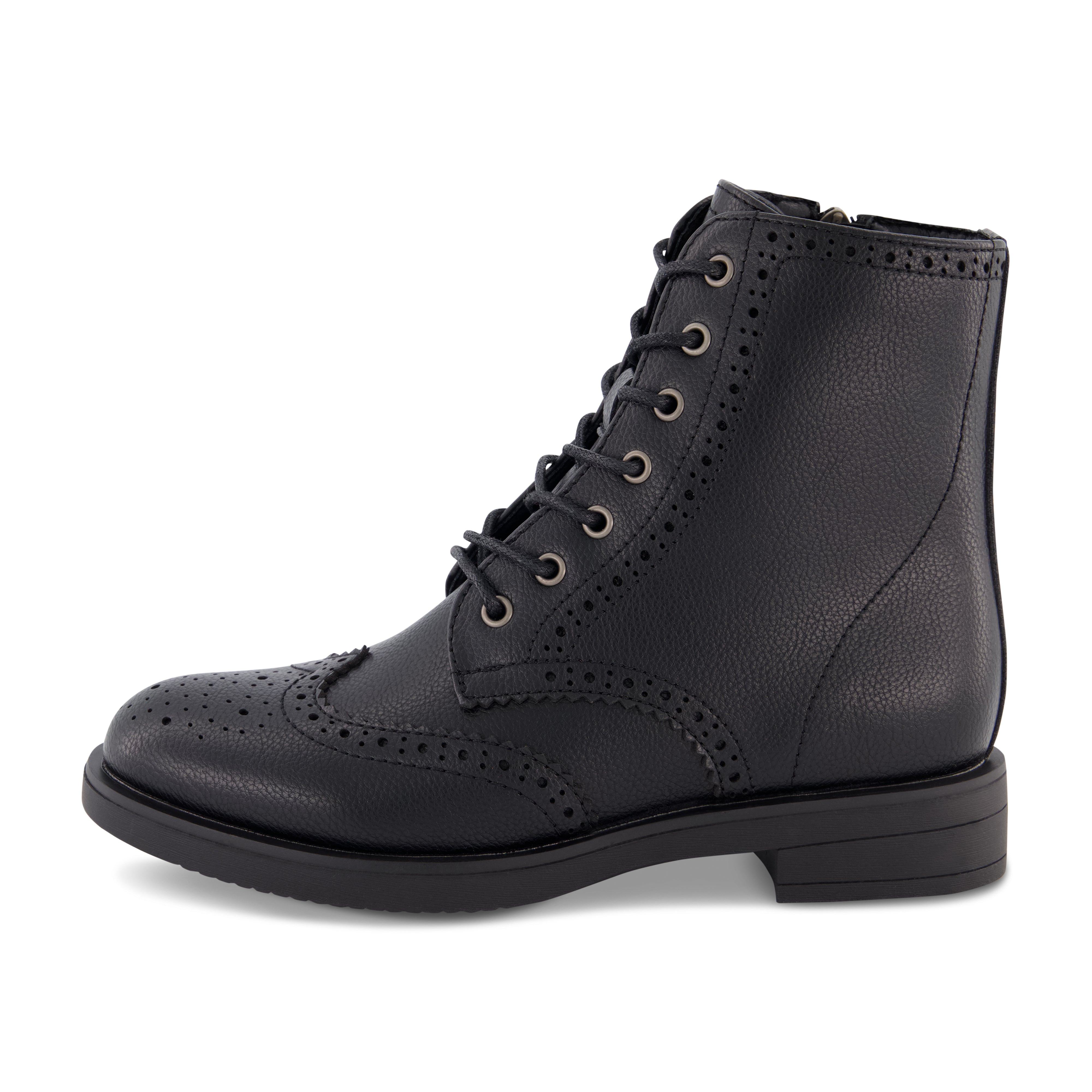 Boyfriend Lace up Boot Black