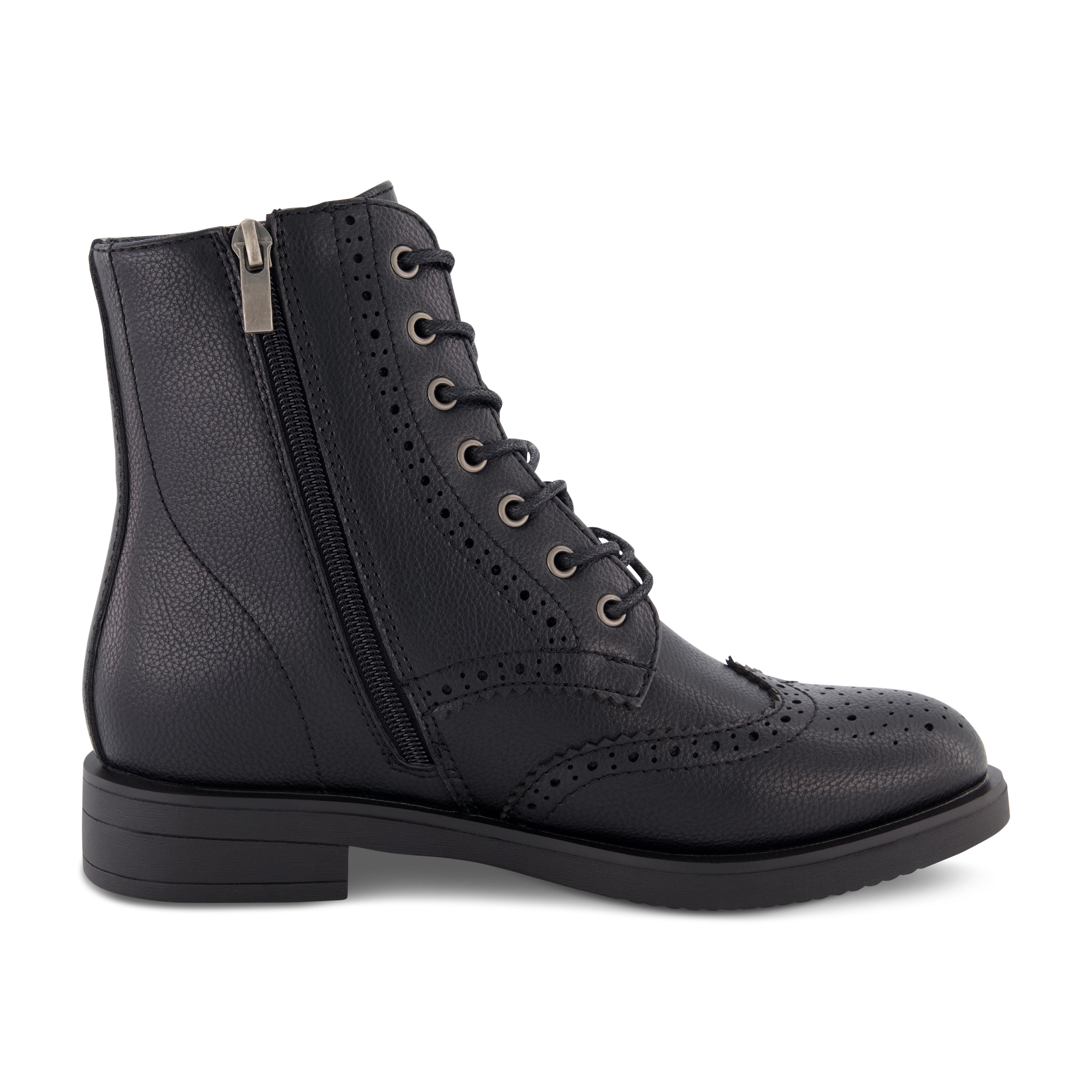 Boyfriend Lace up Boot Black