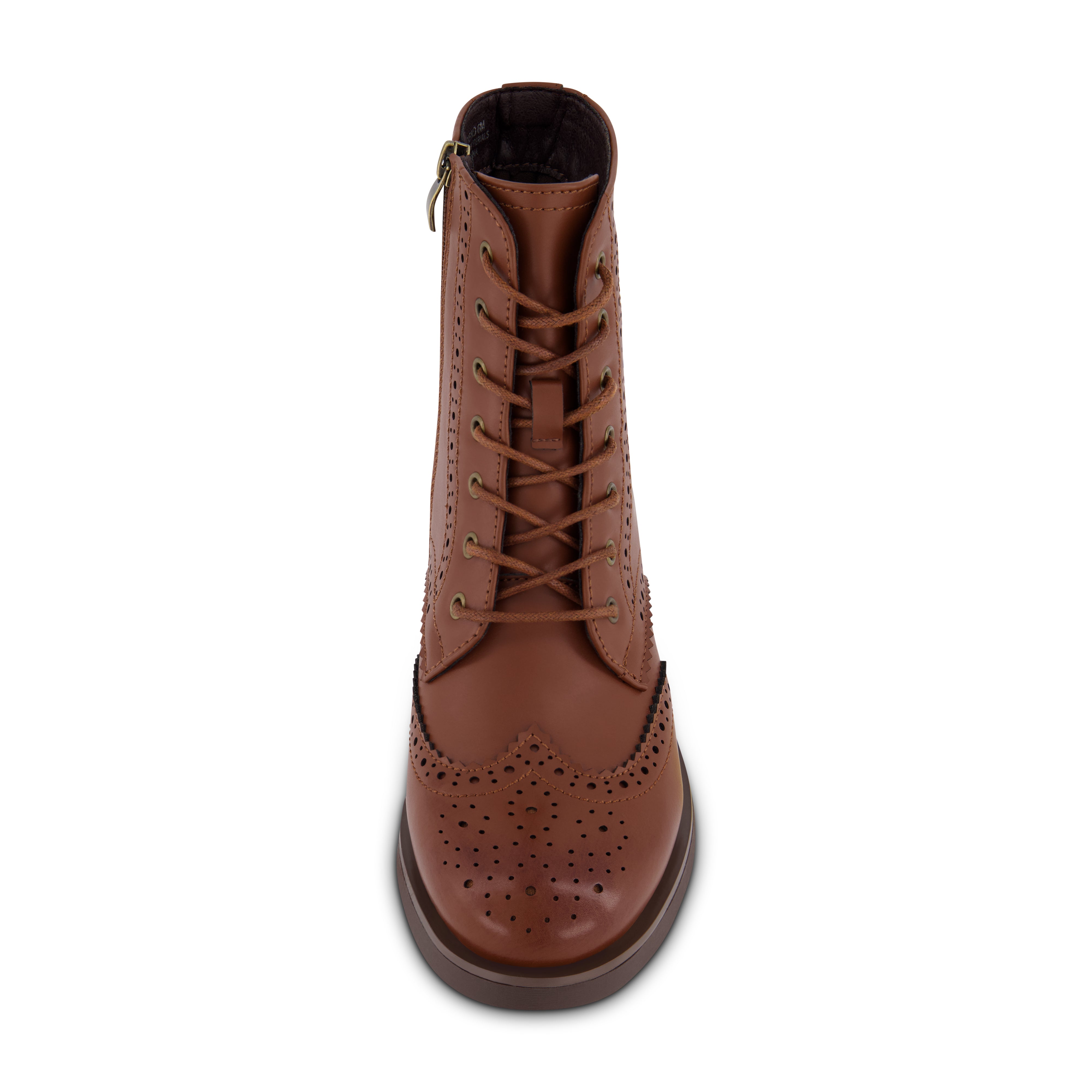 Boyfriend Lace up Boot Cognac