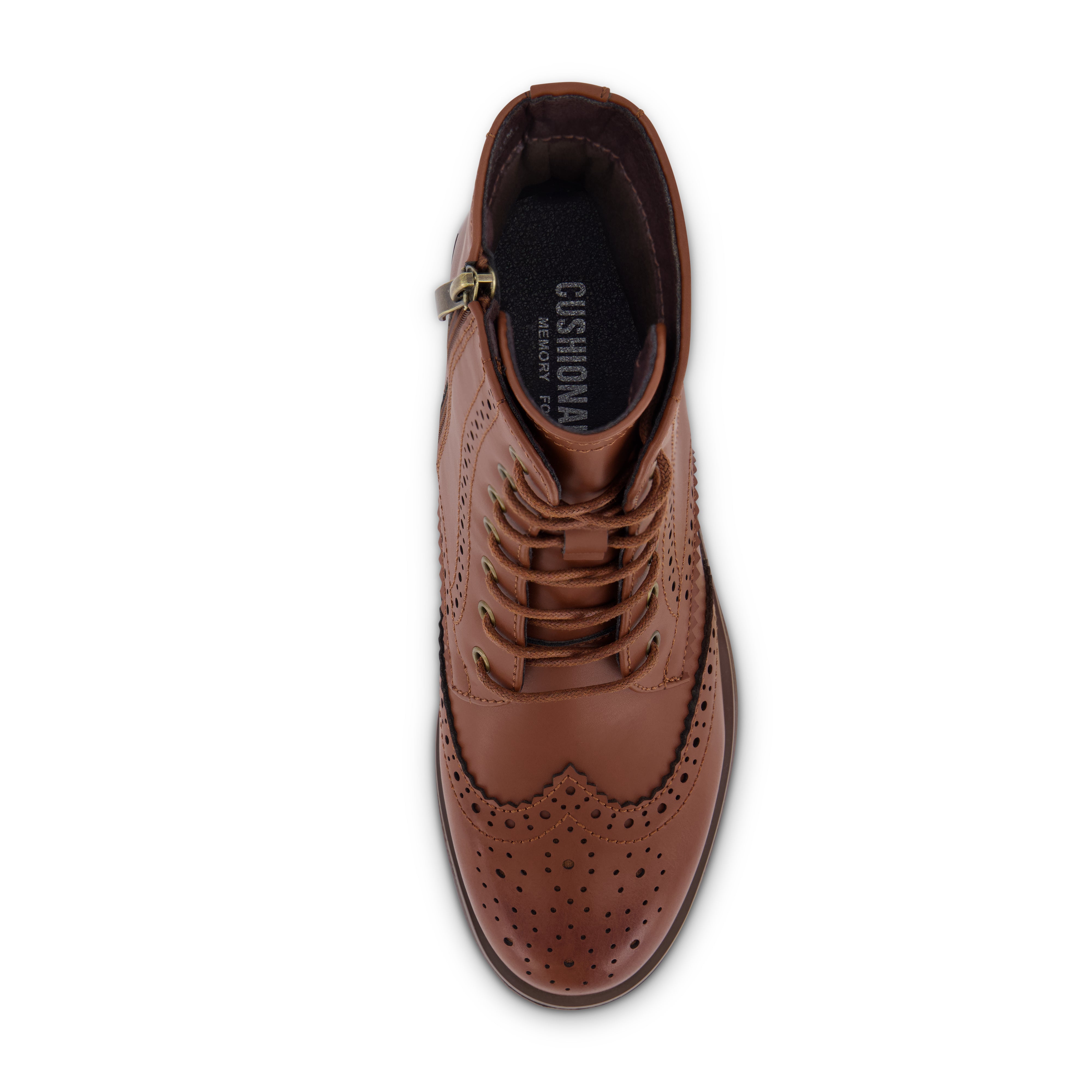 Boyfriend Lace up Boot Cognac