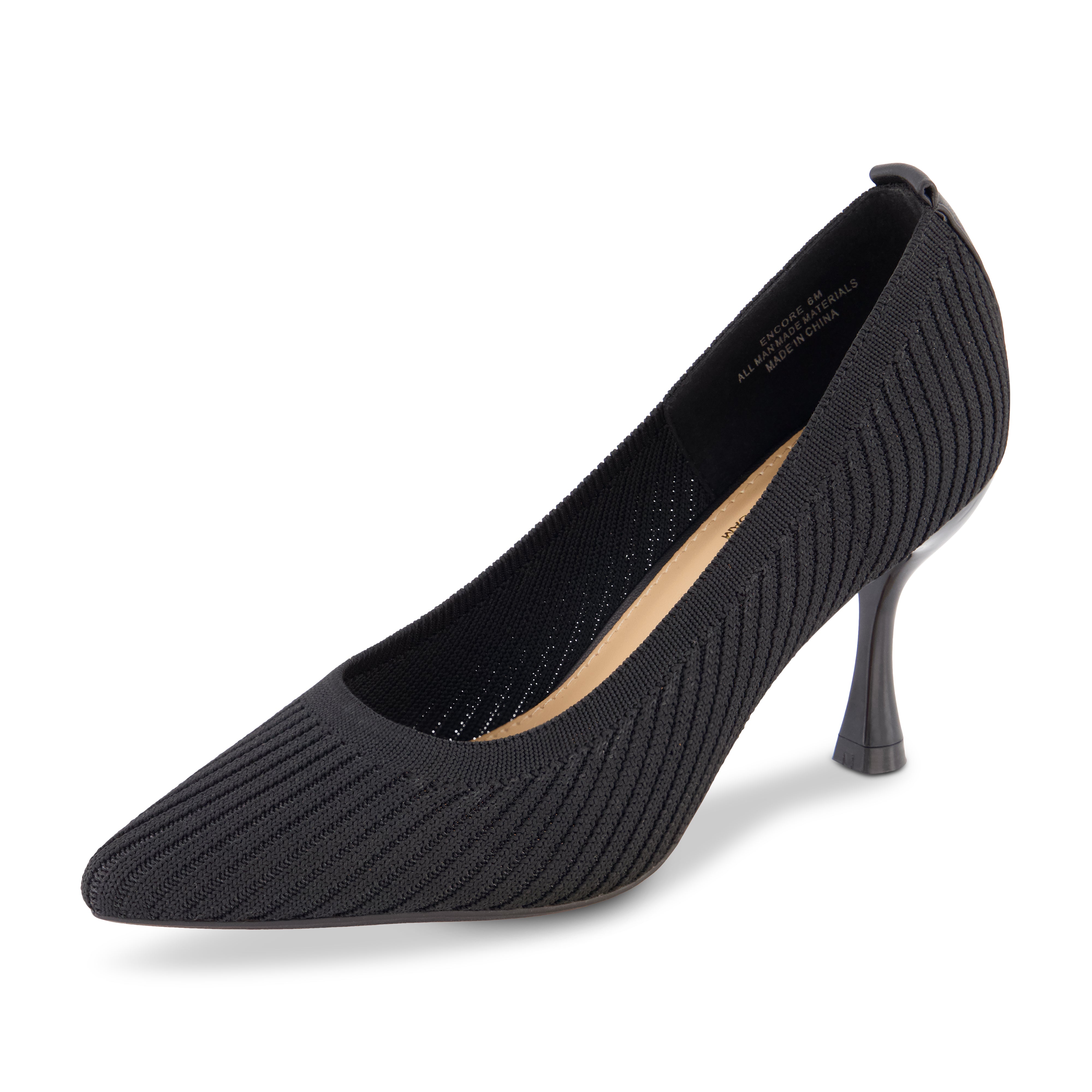 Encore Knit Dress Heel Black