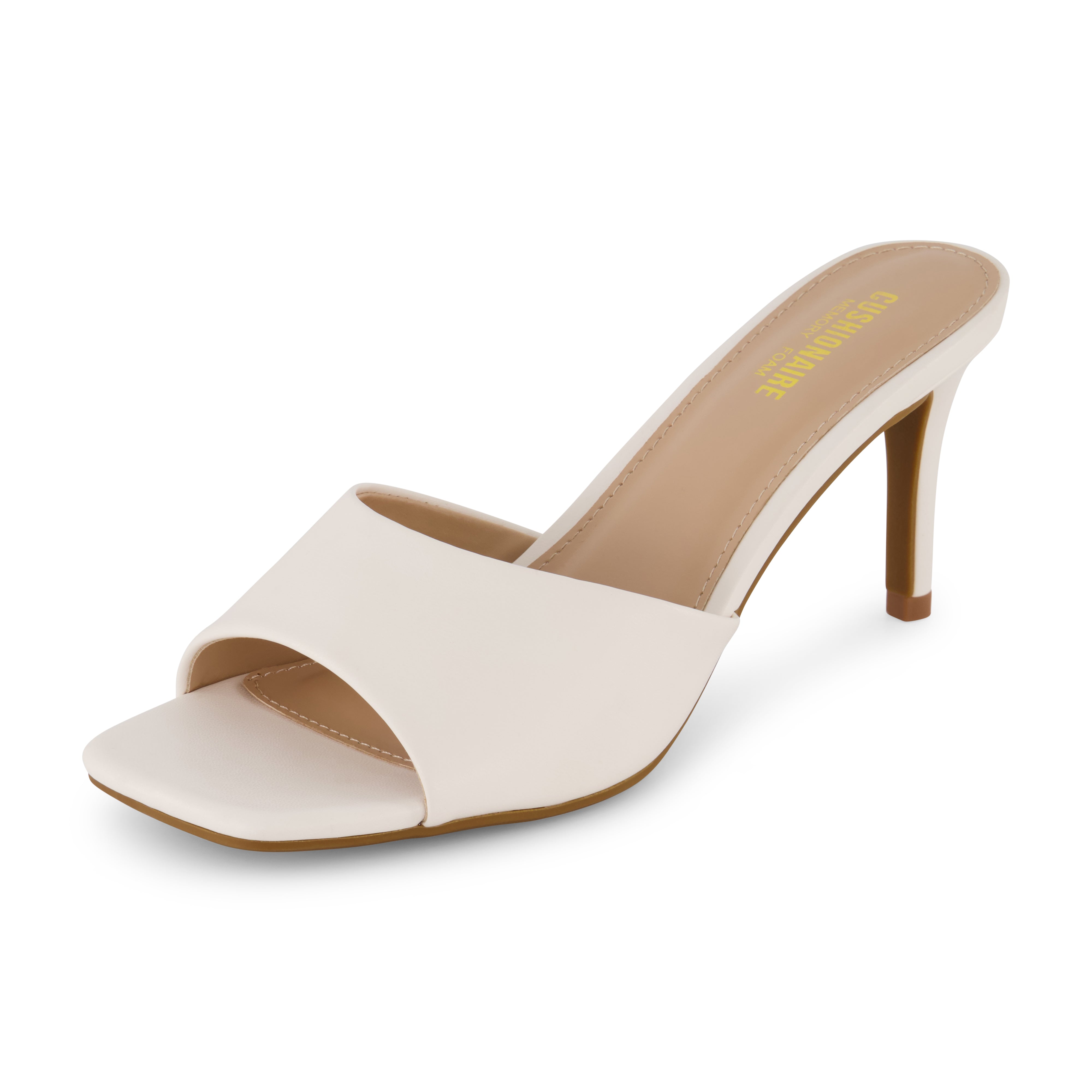 Evie Kitten Heels White