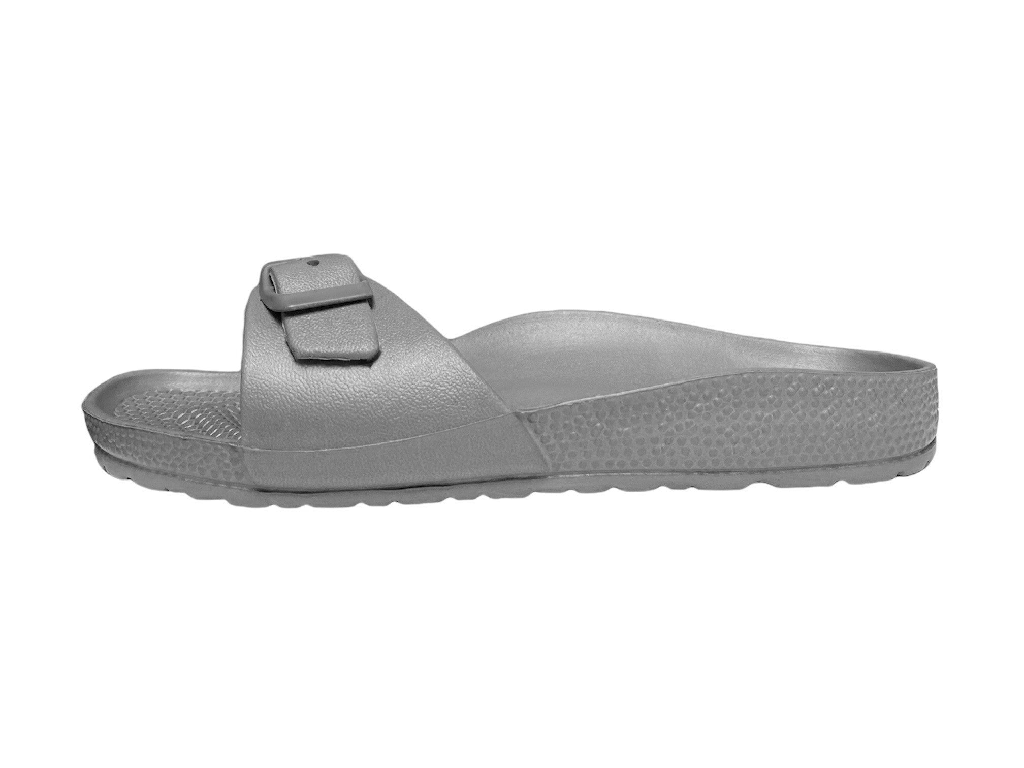 Evie Slide Sandals Gray Medium
