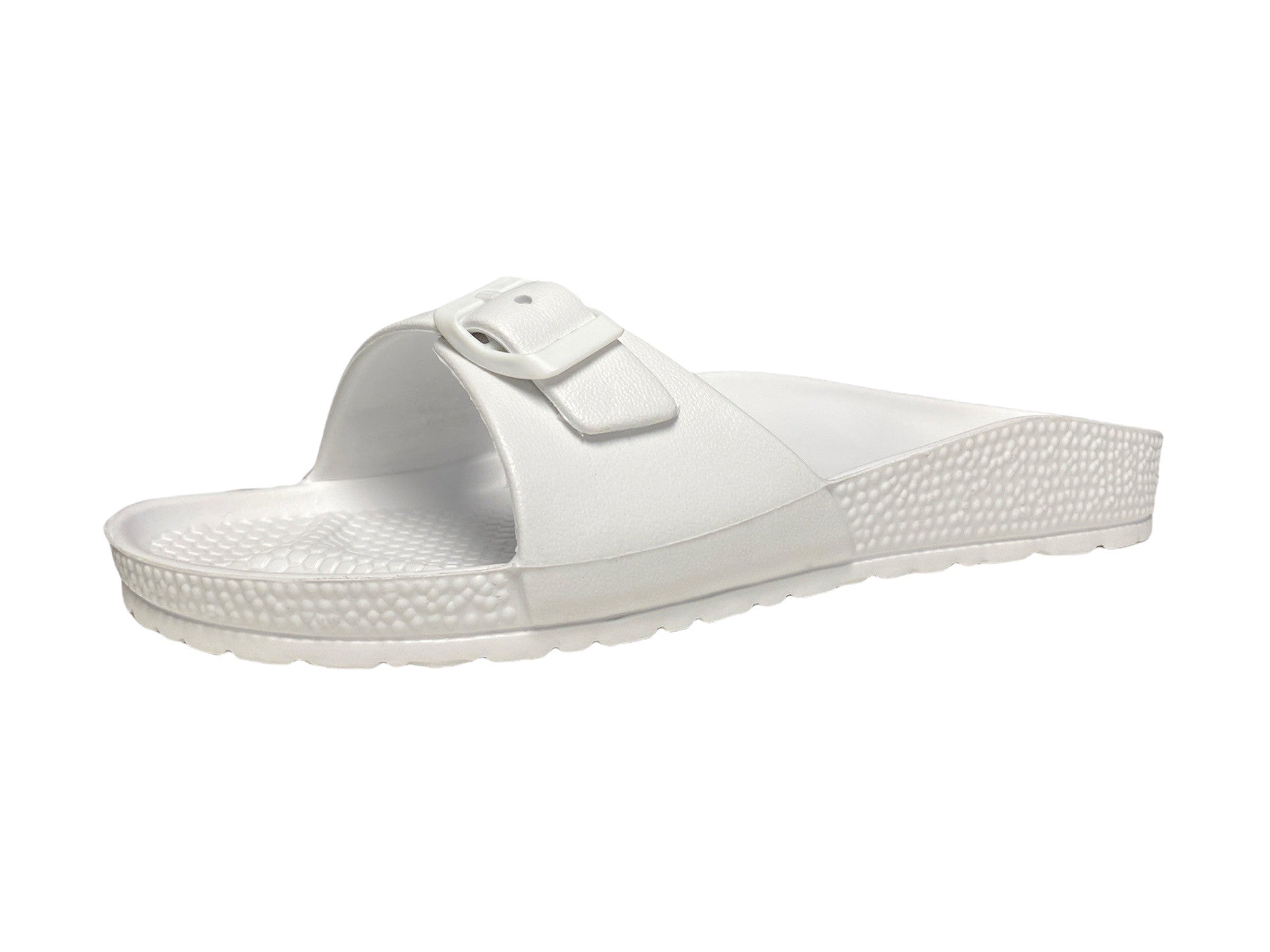 Evie Slide Sandals White Medium