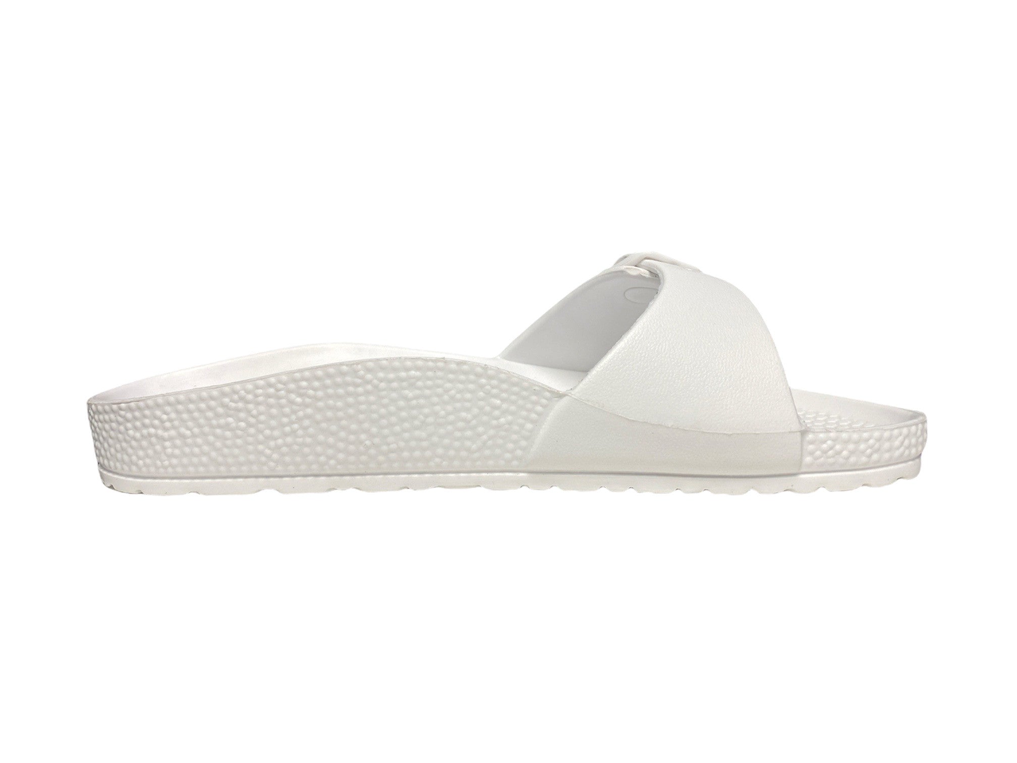 Evie Slide Sandals White Medium