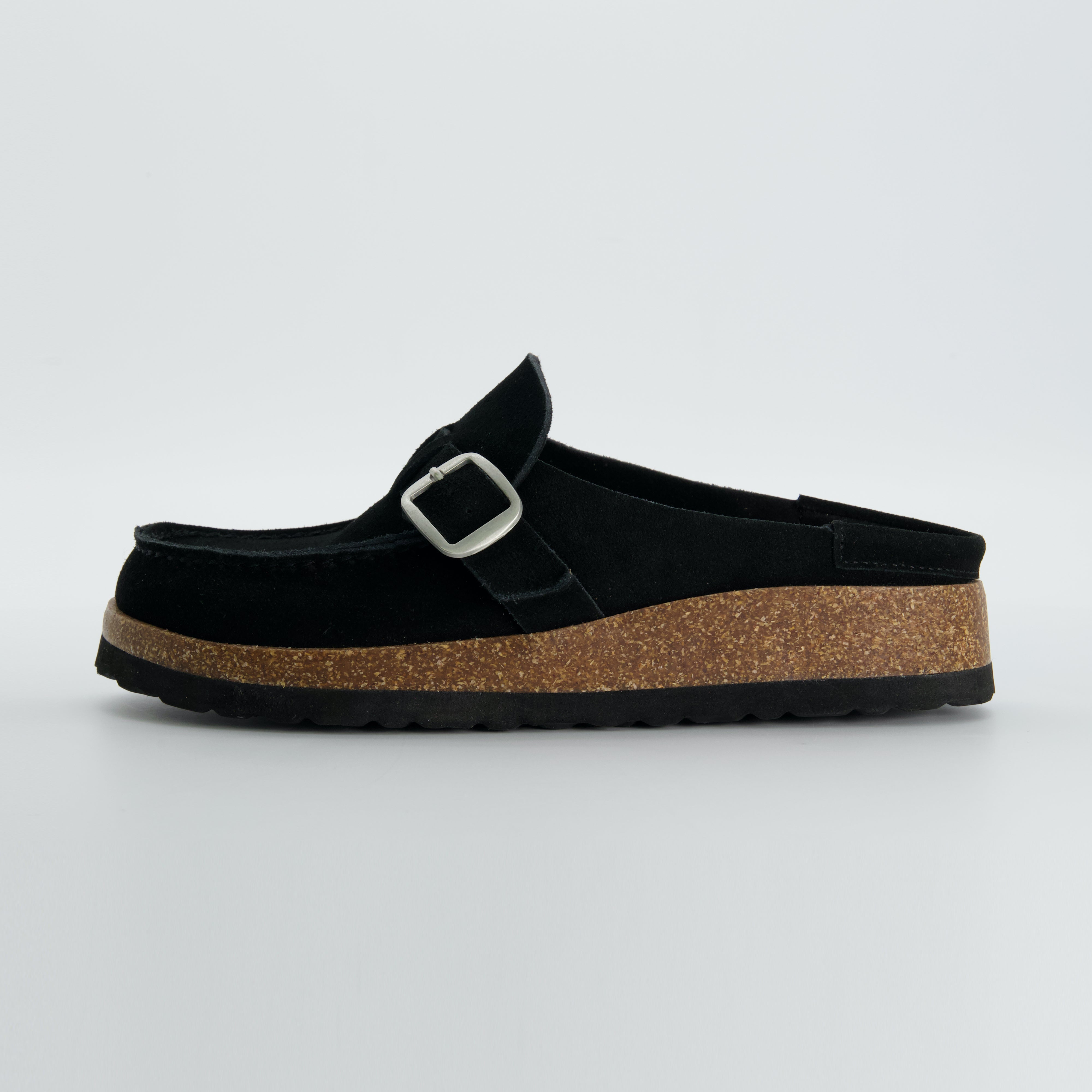 Hobby Suede Clogs Black