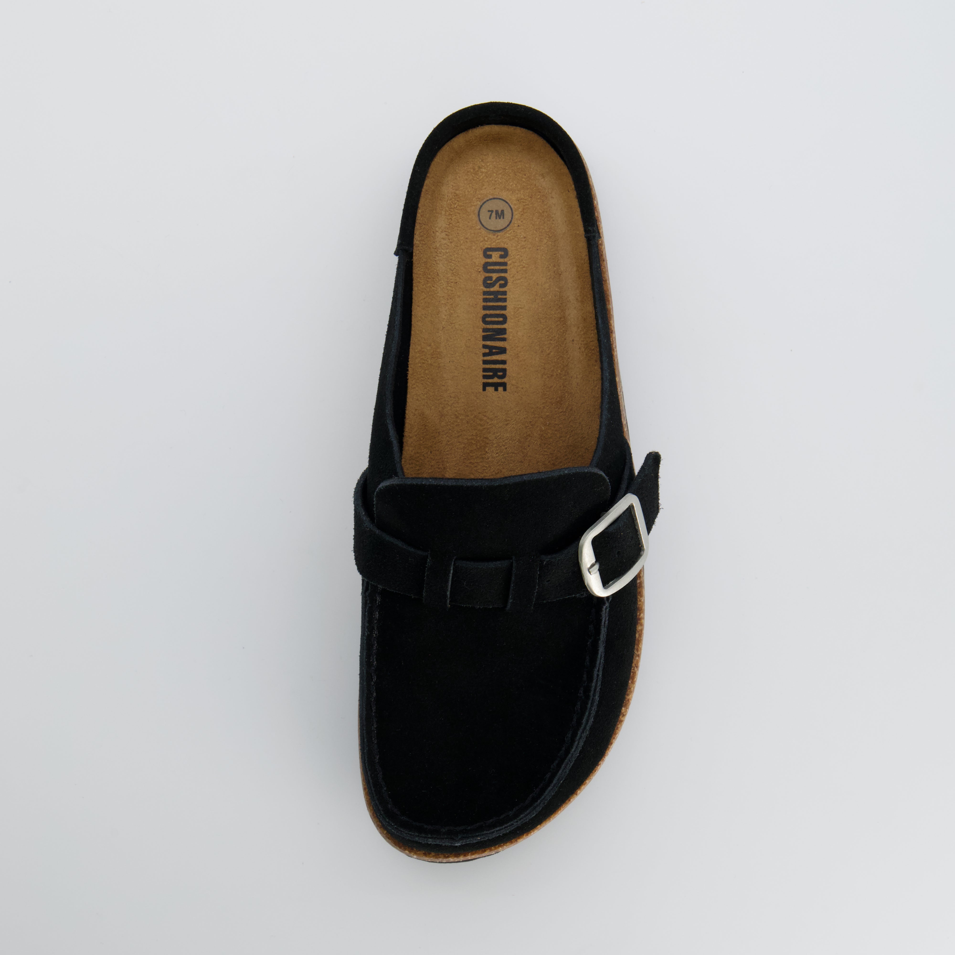 Hobby Suede Clogs Black