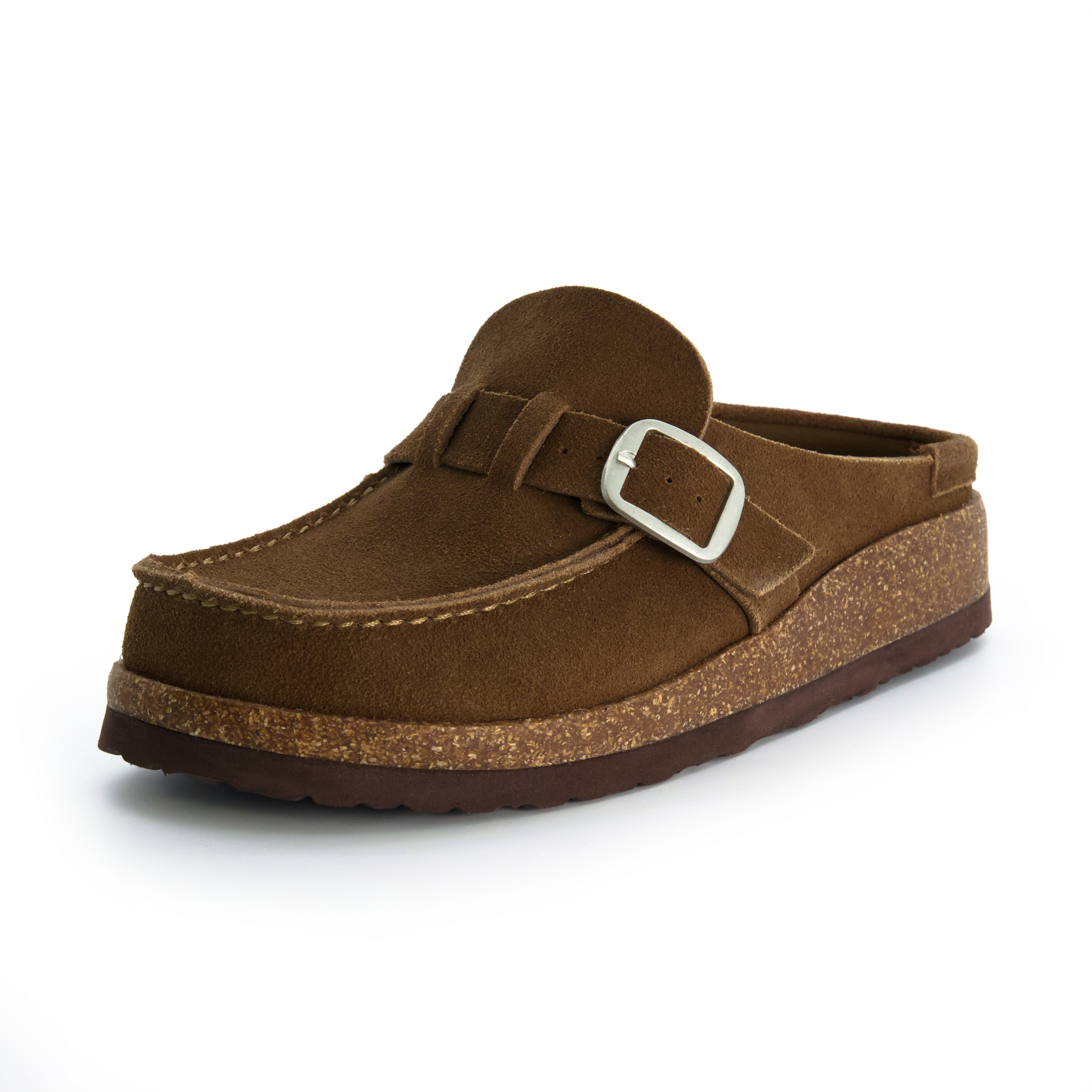 Hobby Suede Clogs Brown
