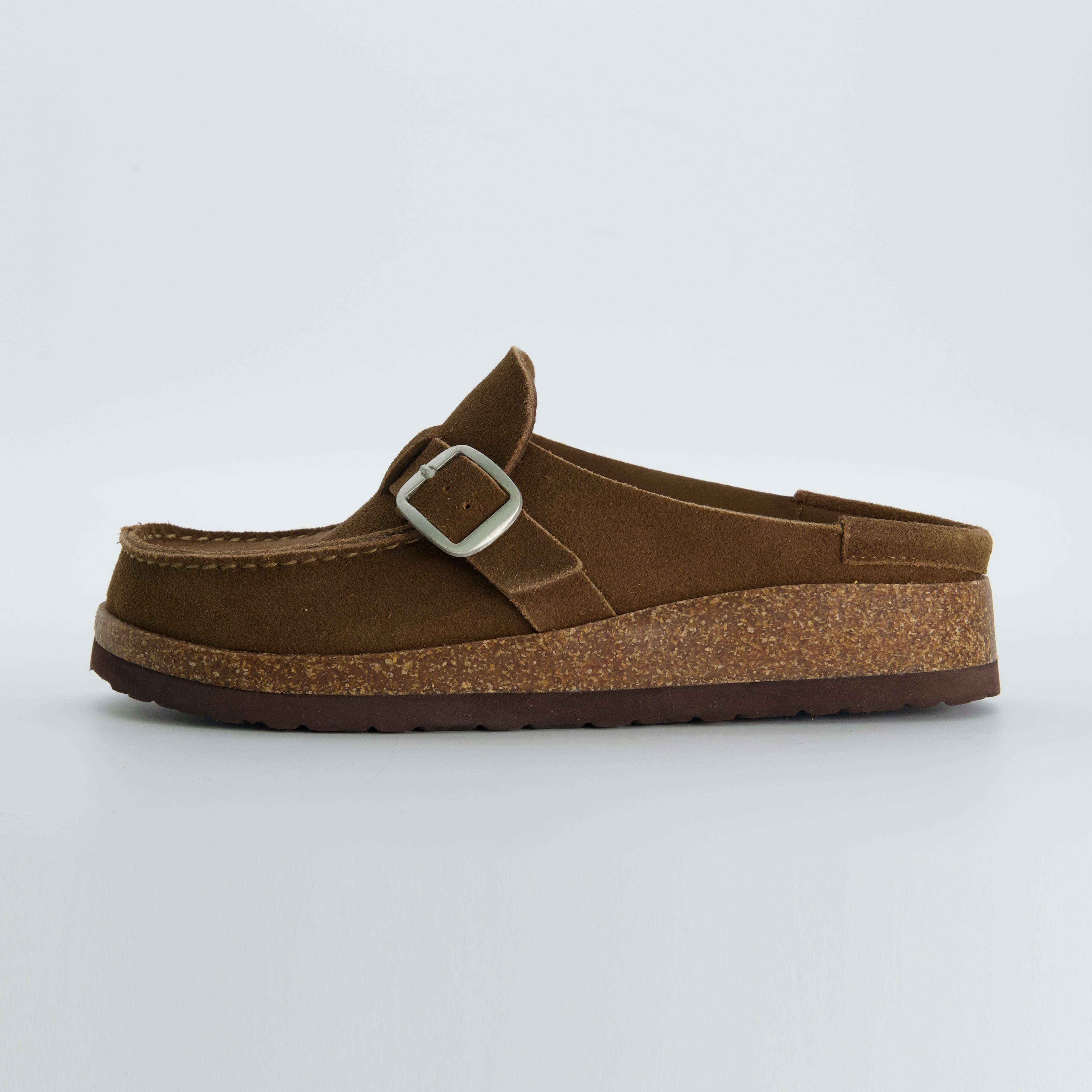 Hobby Suede Clogs Brown