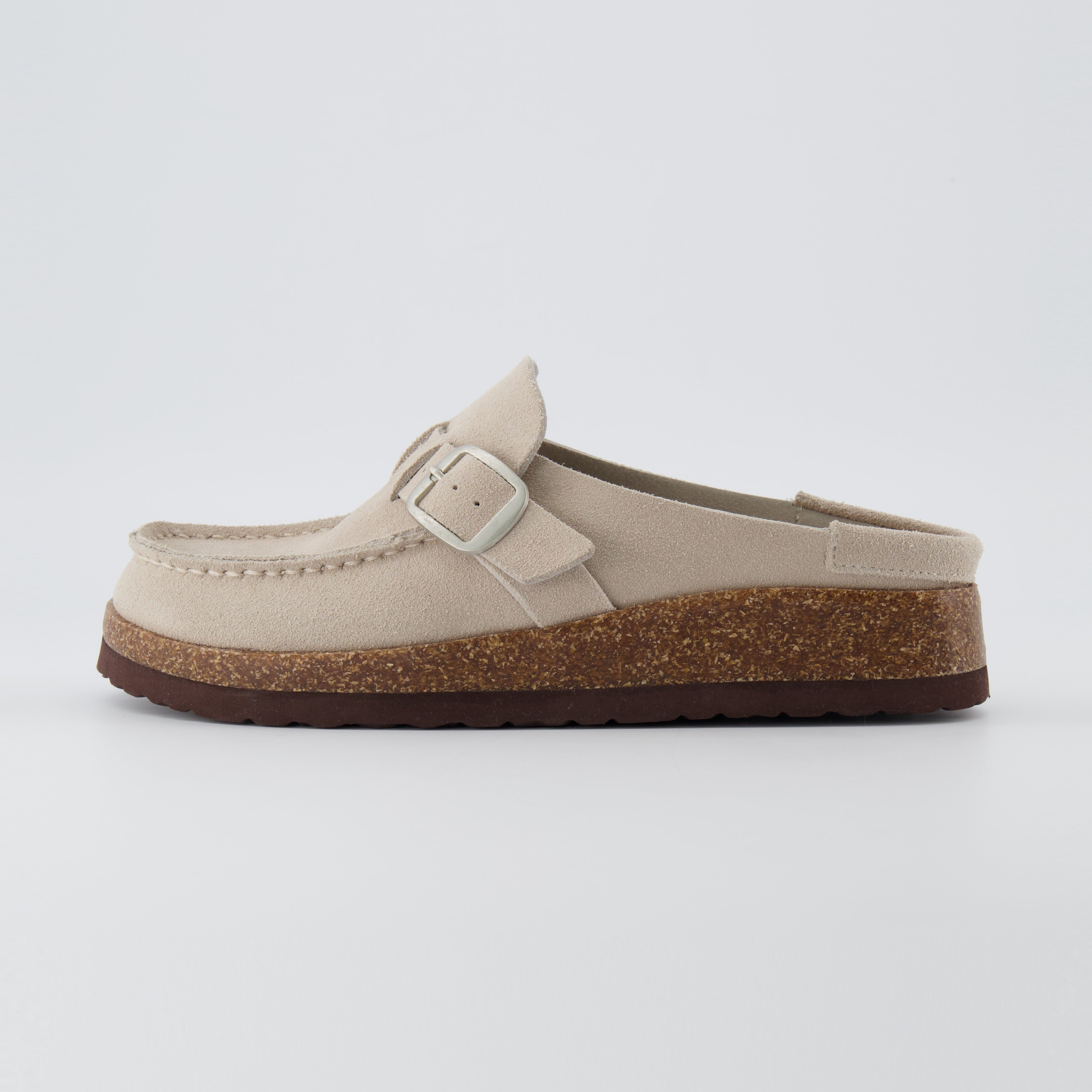 Hobby Suede Clogs Stone
