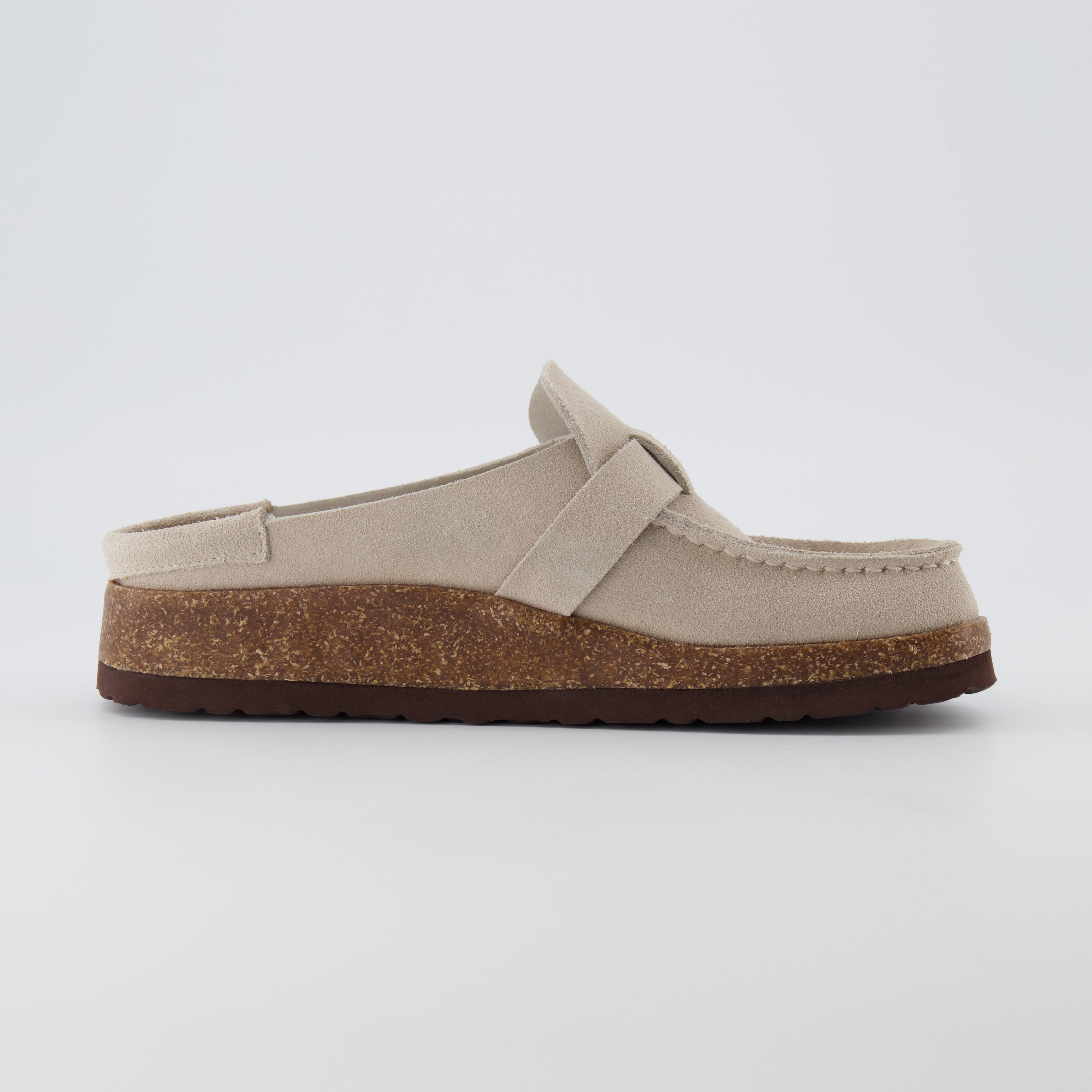 Hobby Suede Clogs Stone