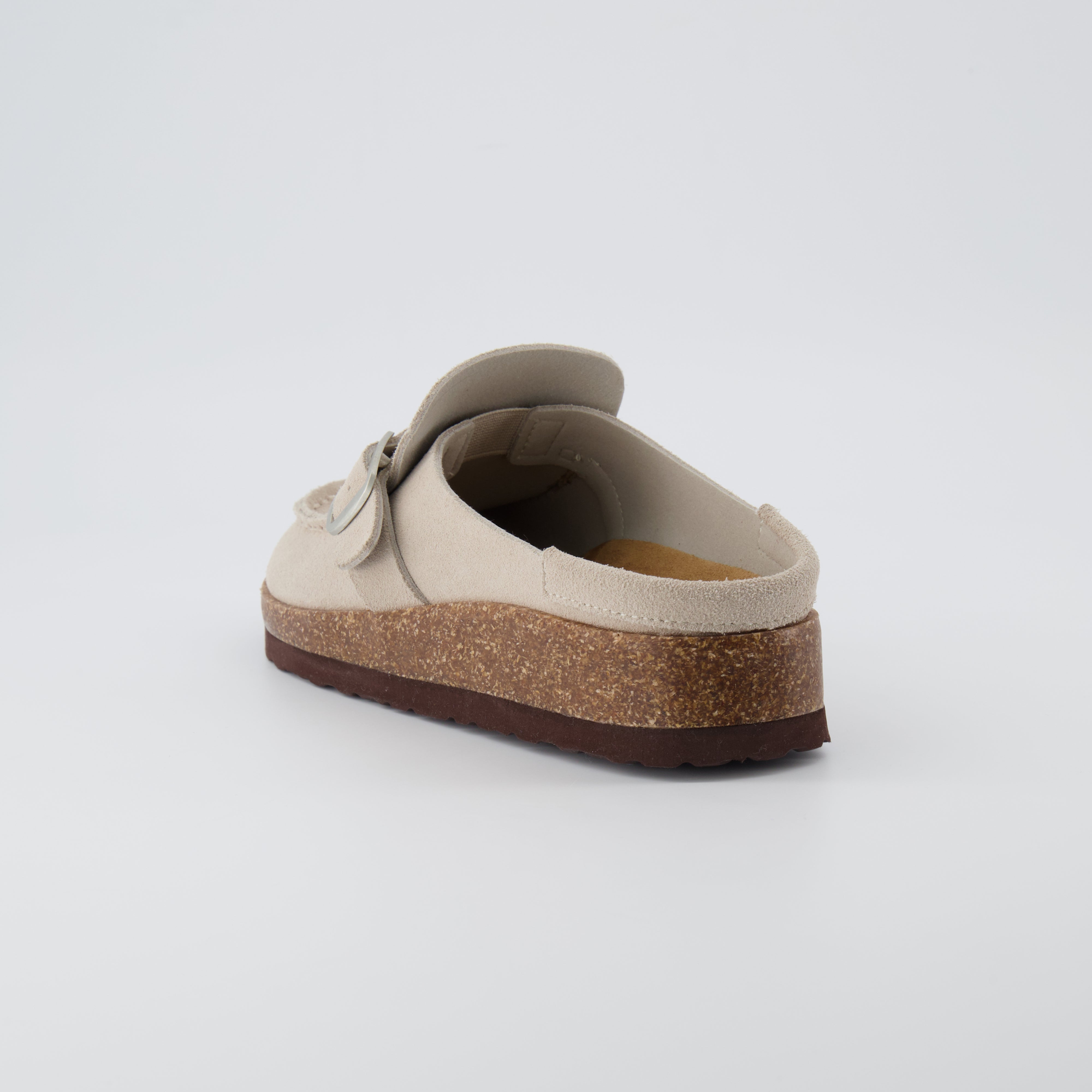 Hobby Suede Clogs Stone