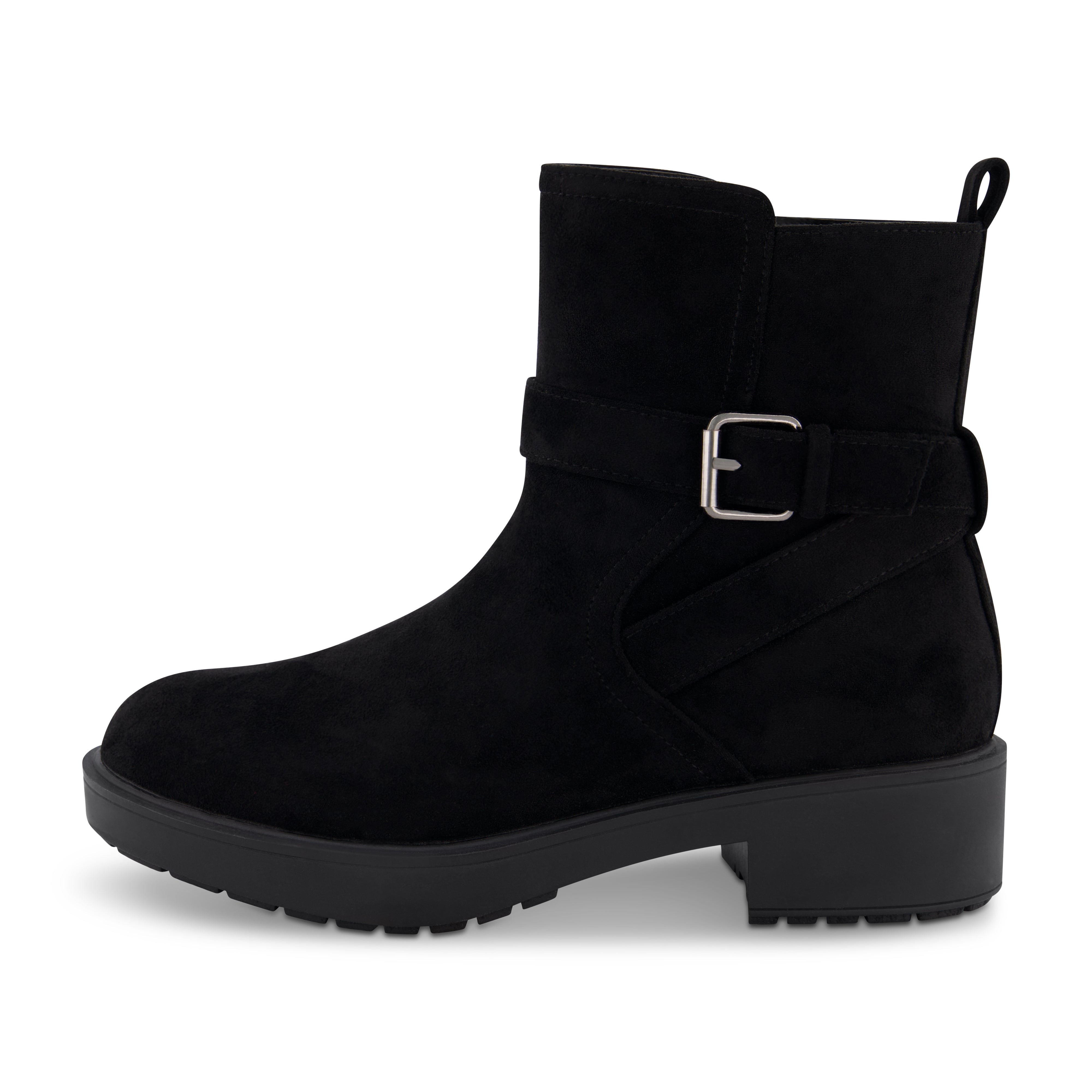 Houston Buckled Ankle Boot Black
