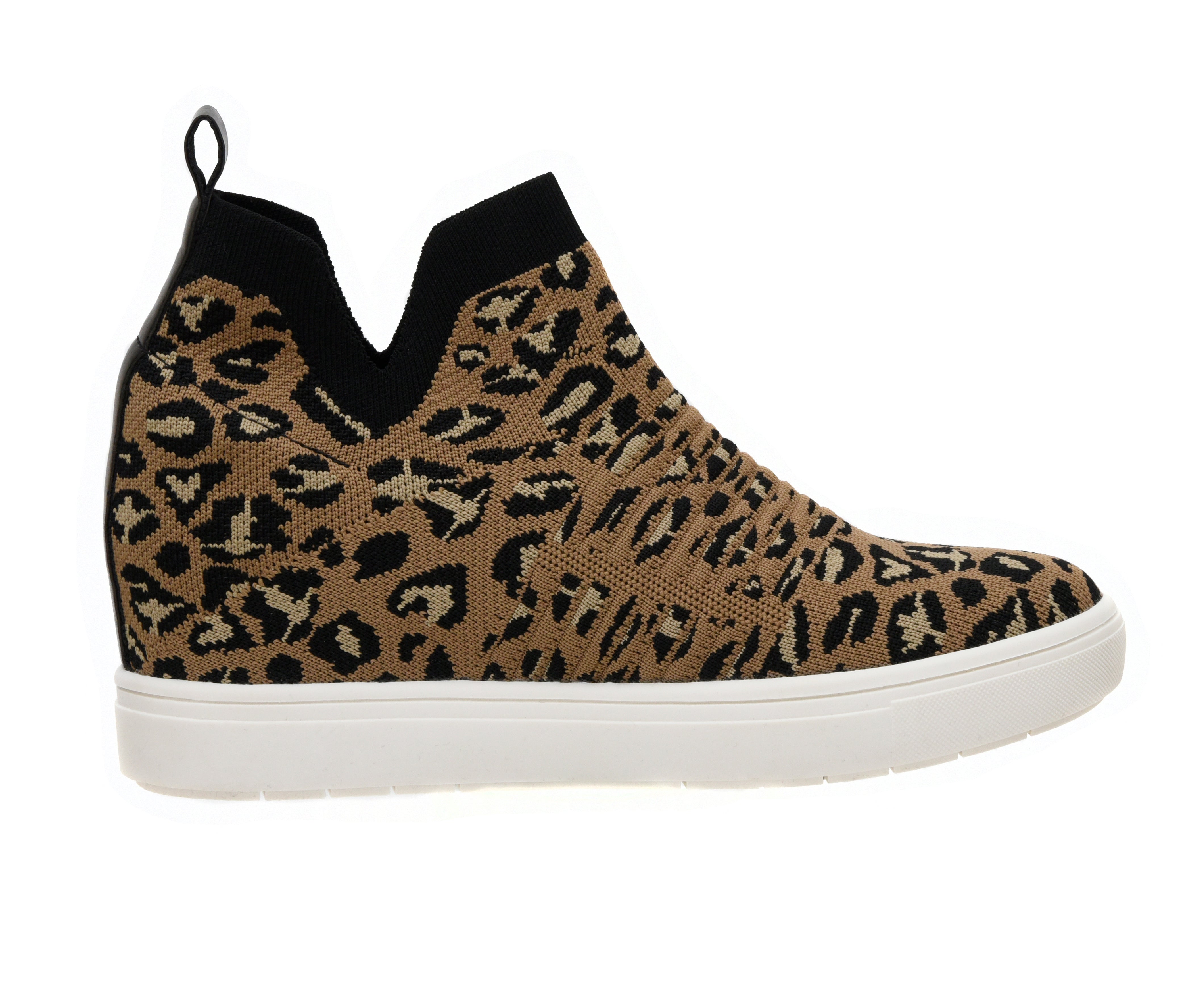 Hoyt Knit Wedge Sneaker Leopard