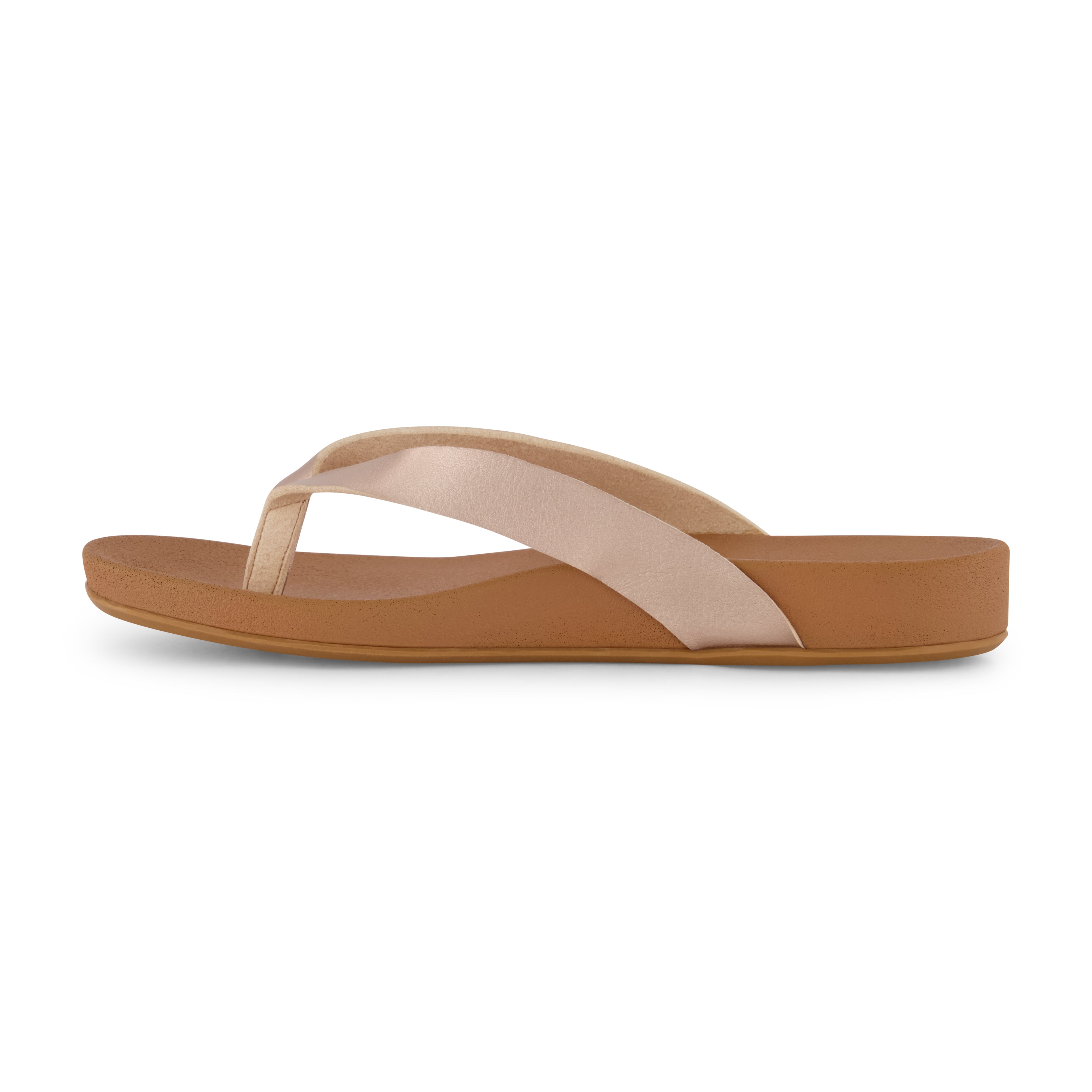Jacey Footbed Thong Sandal Champagne