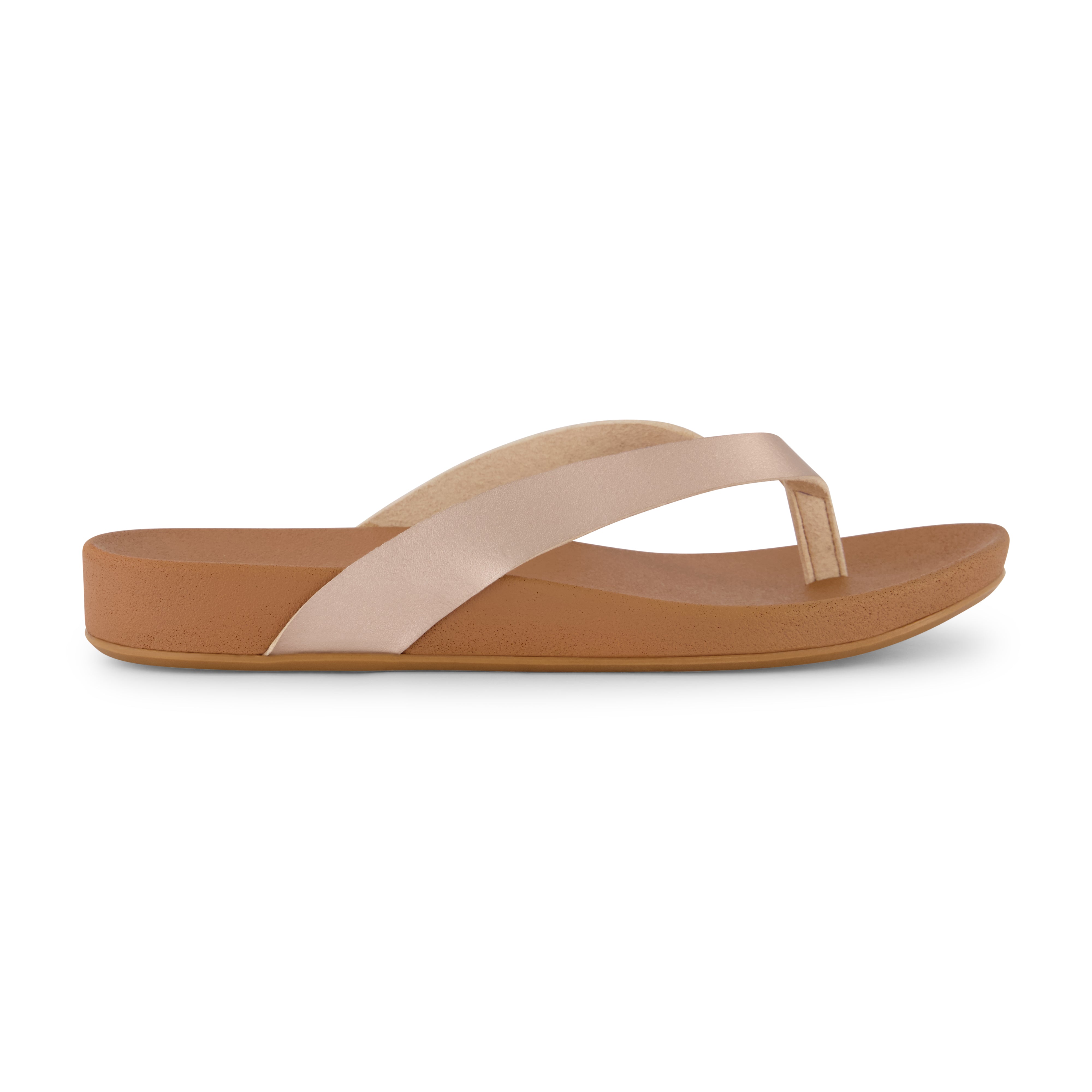 Jacey Footbed Thong Sandal Champagne