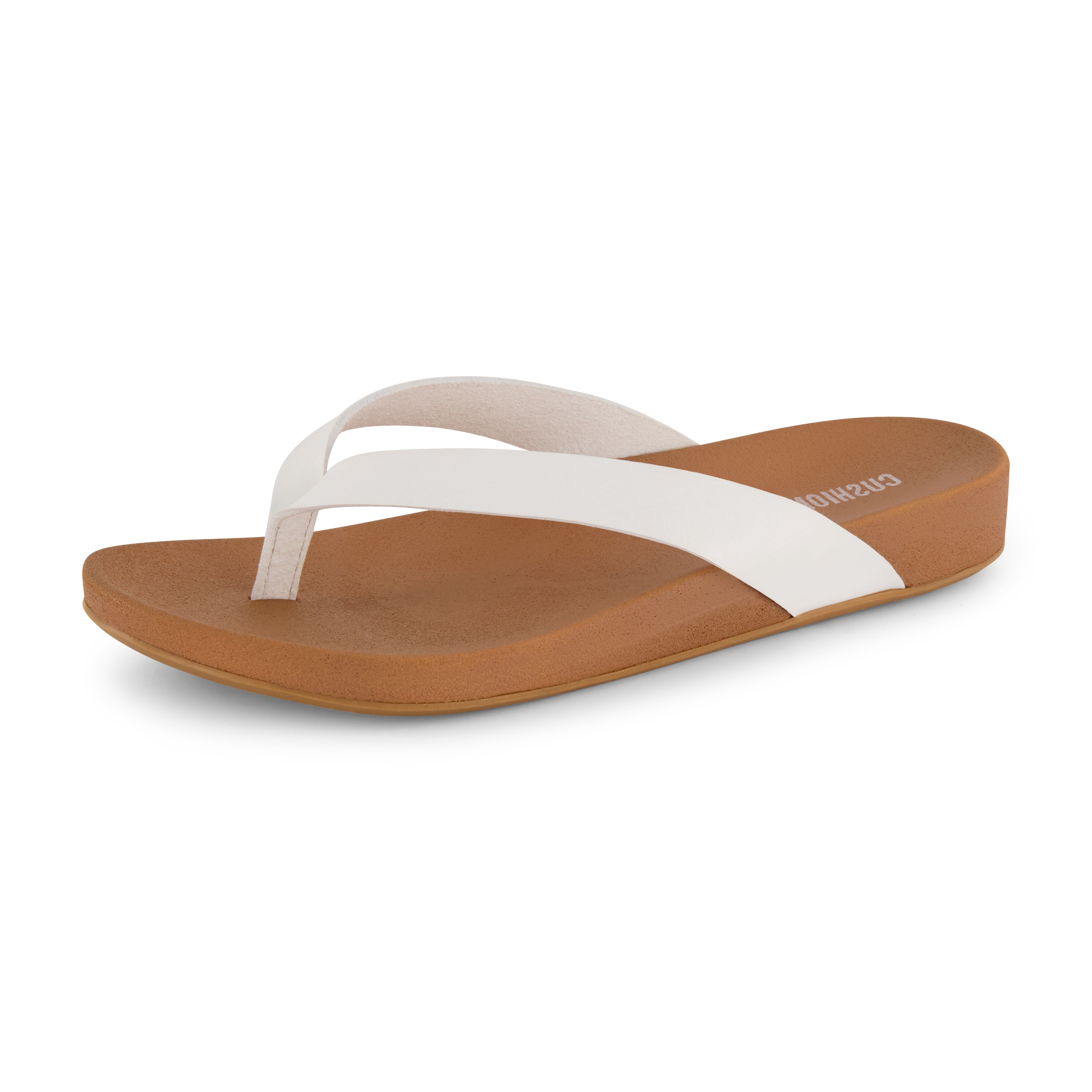 Jacey Footbed Thong Sandal White