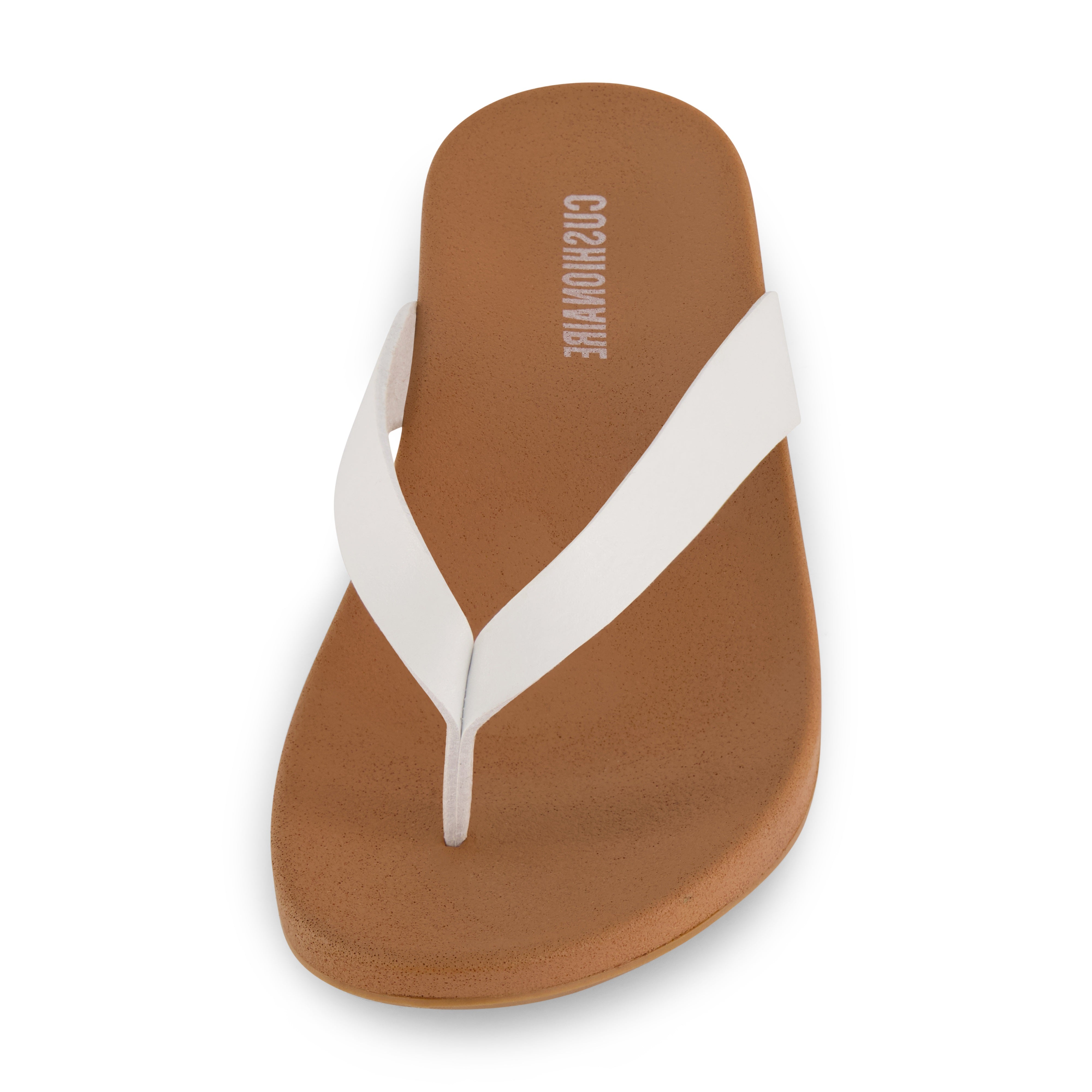 Jacey Footbed Thong Sandal White