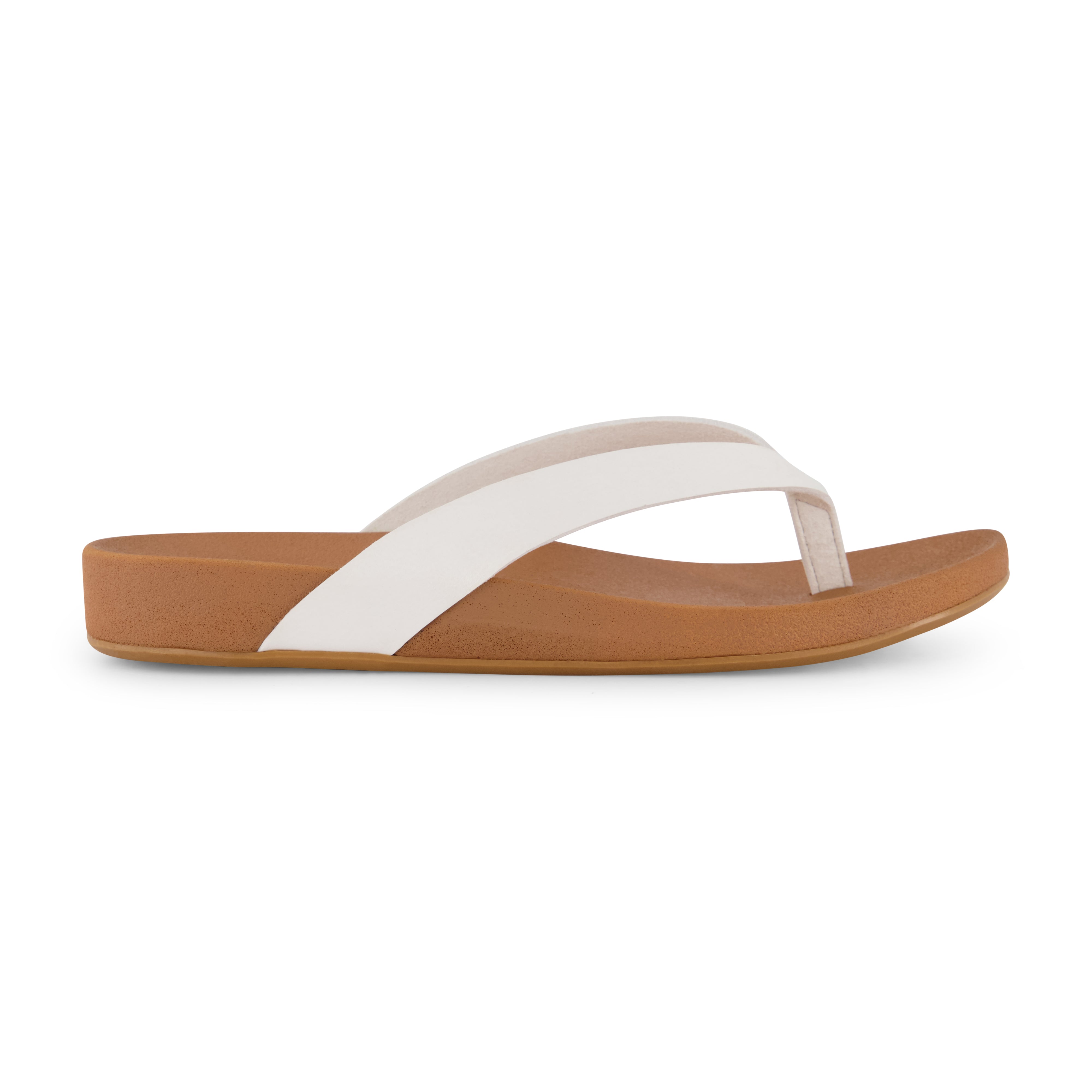 Jacey Footbed Thong Sandal White