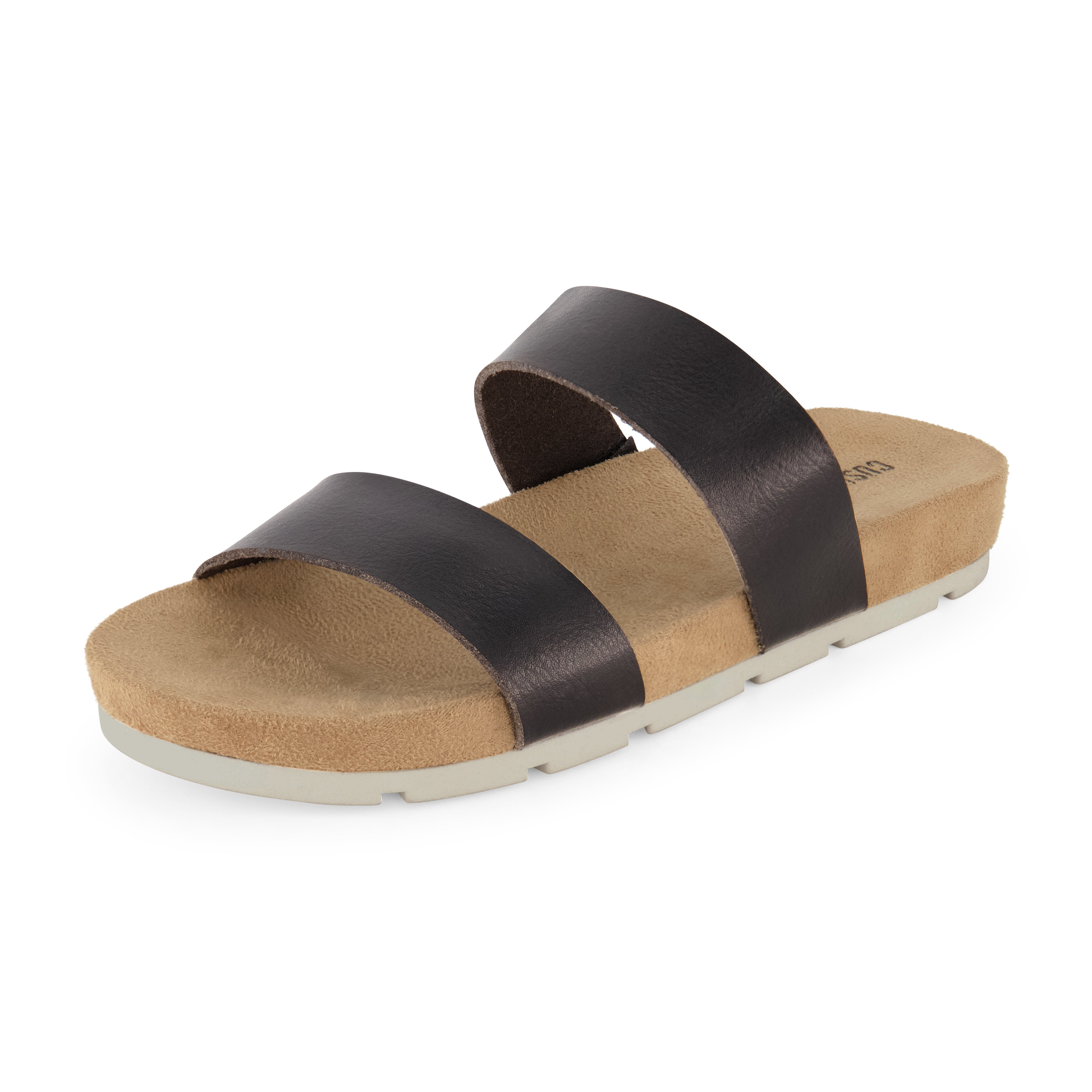 Jaimy Two Band Footbed Sandal Black