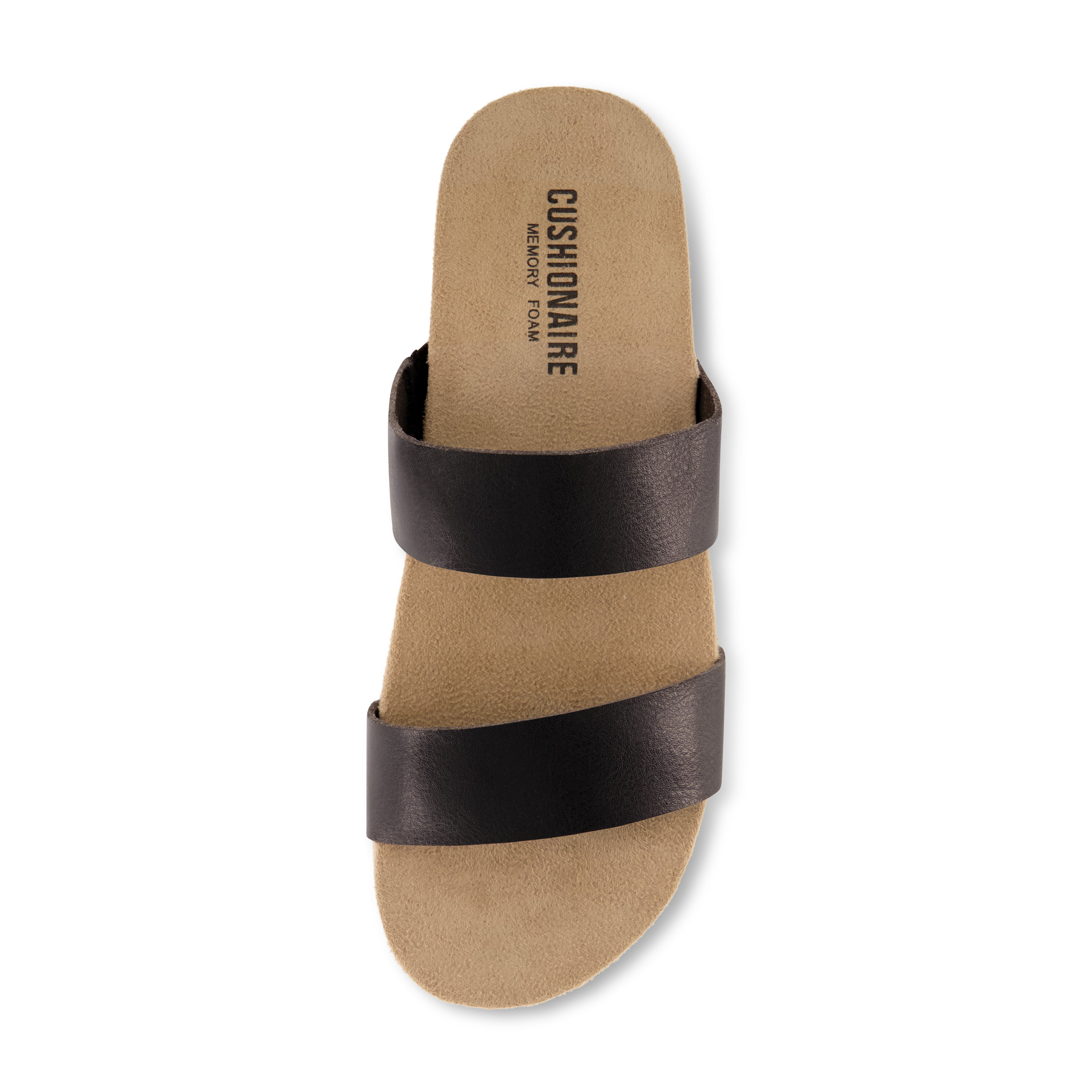 Jaimy Two Band Footbed Sandal Black