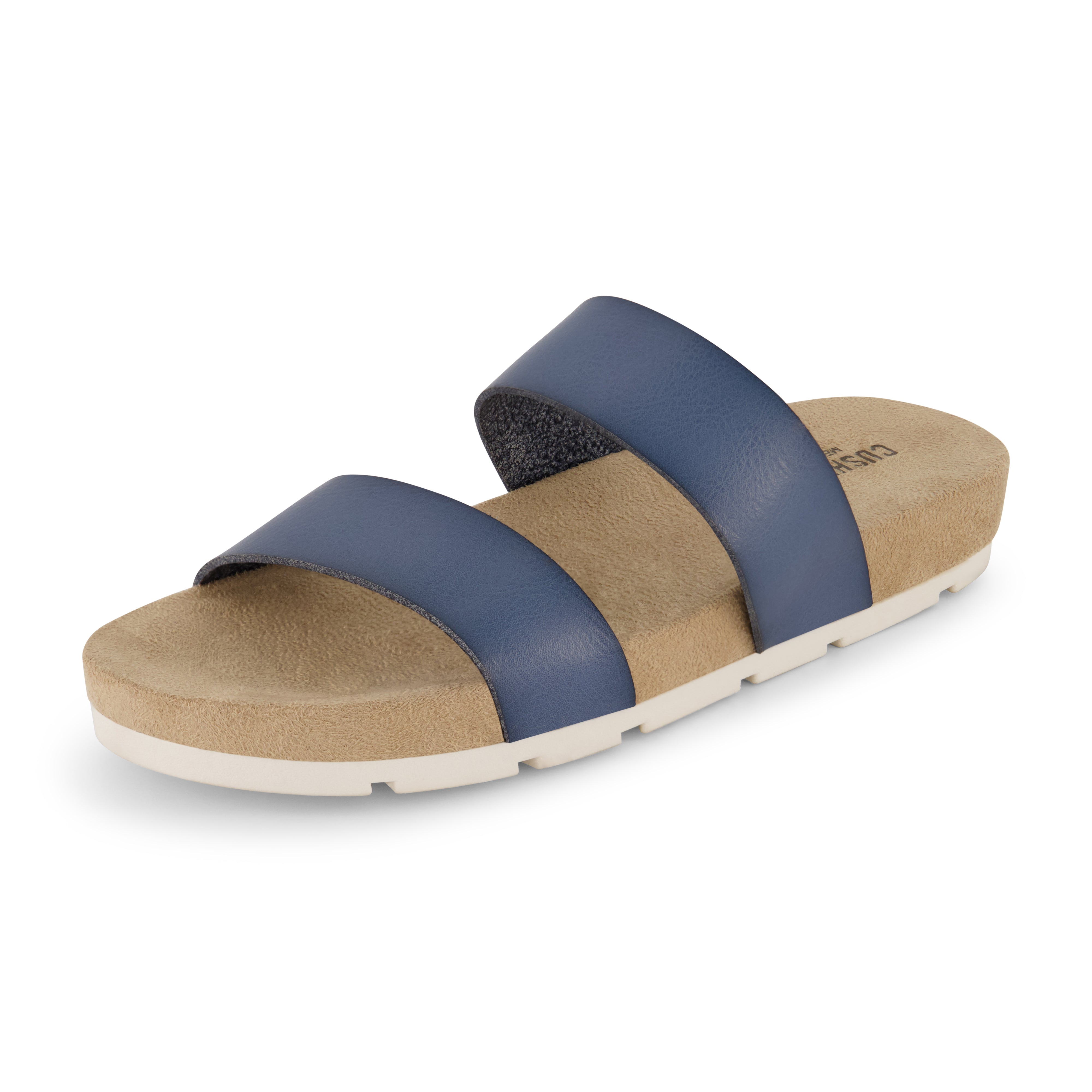 Jaimy Two Band Footbed Sandal Blue