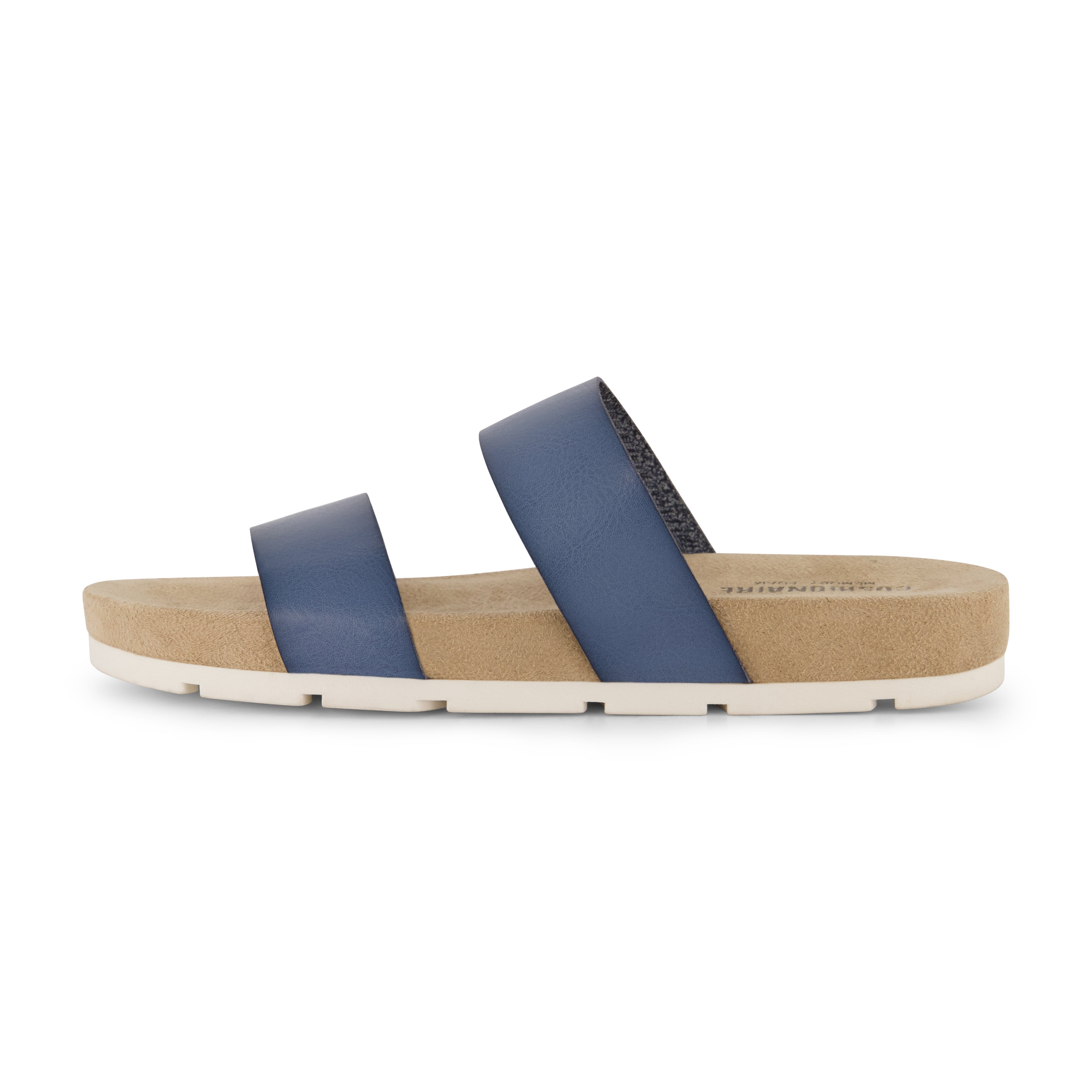 Jaimy Two Band Footbed Sandal Blue