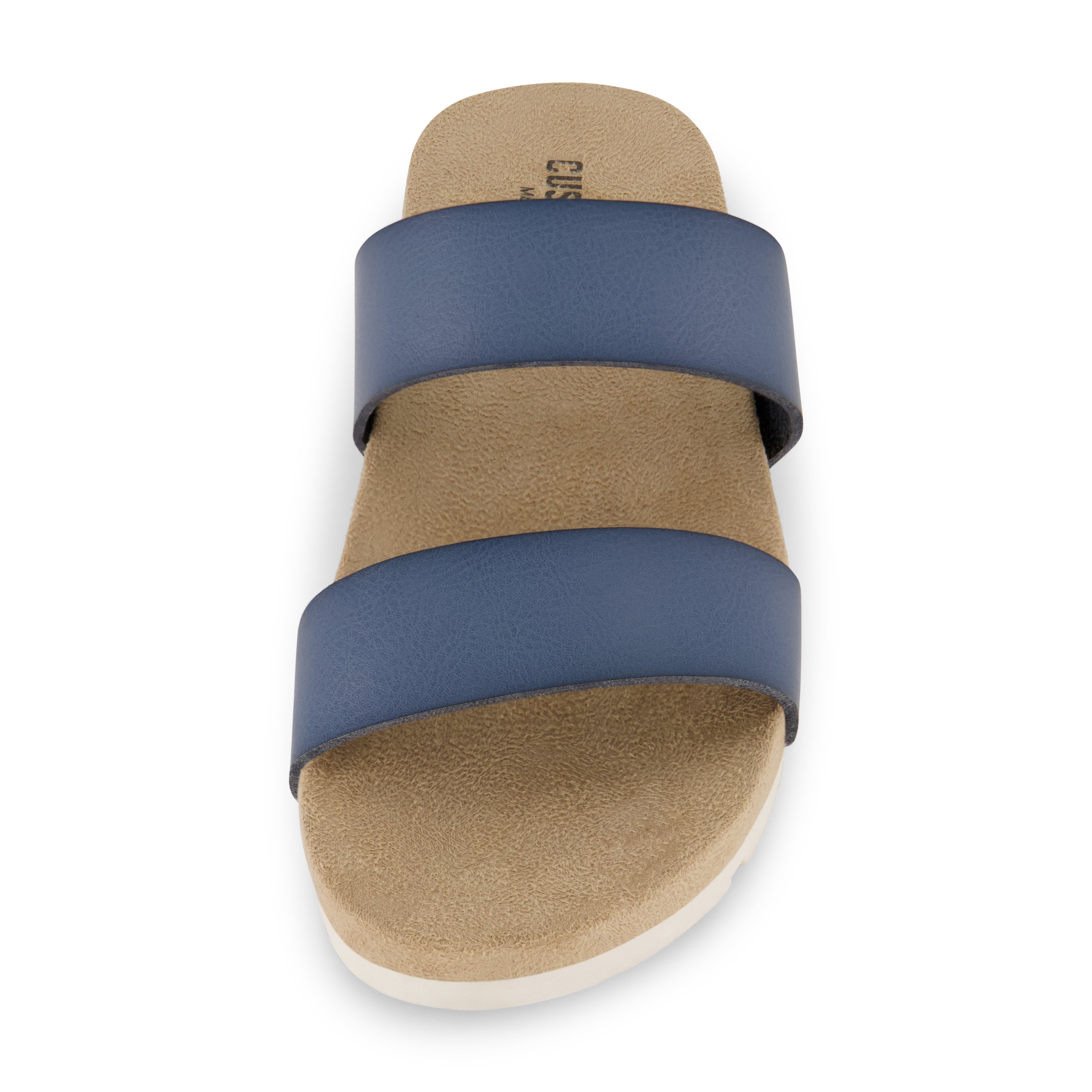Jaimy Two Band Footbed Sandal Blue
