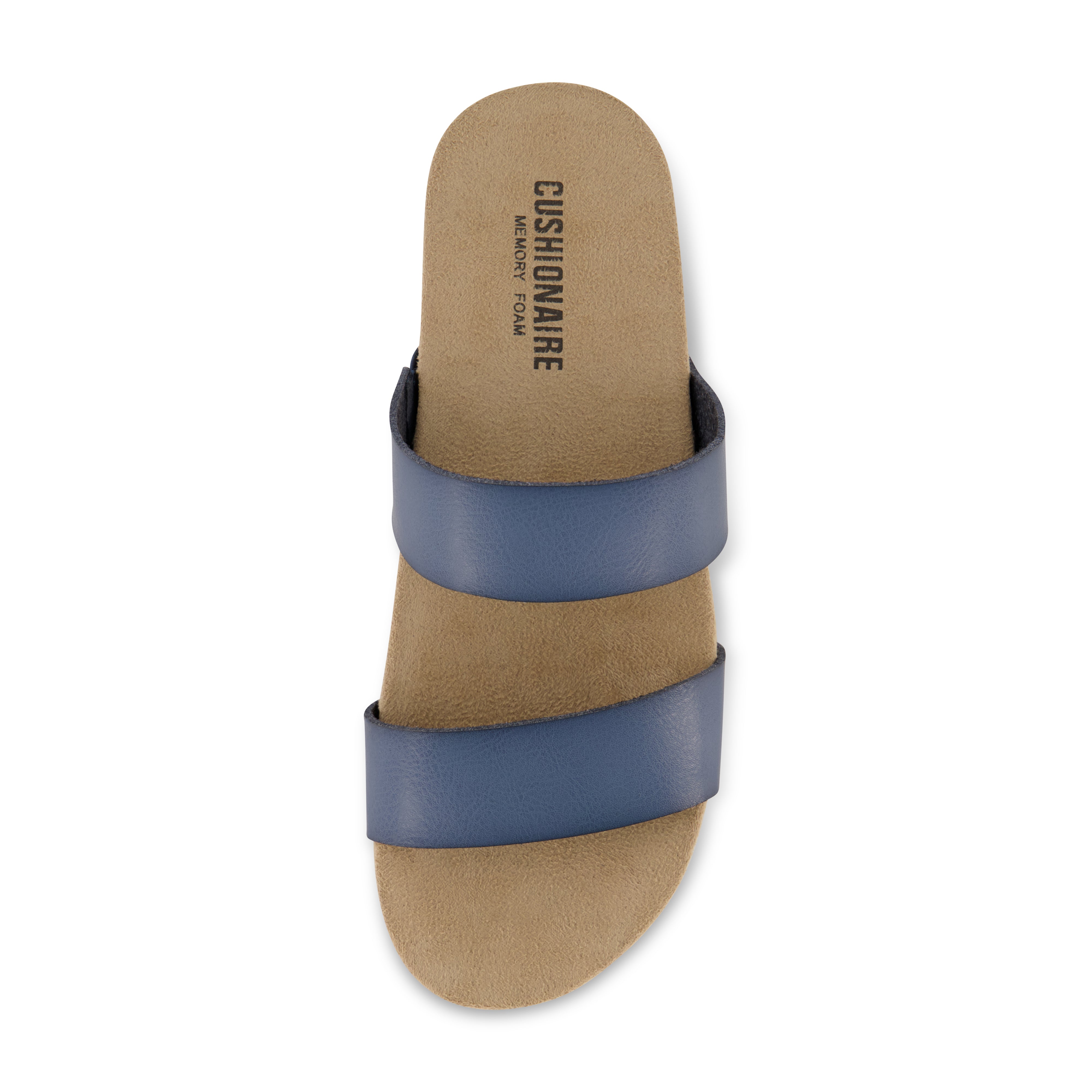 Jaimy Two Band Footbed Sandal Blue