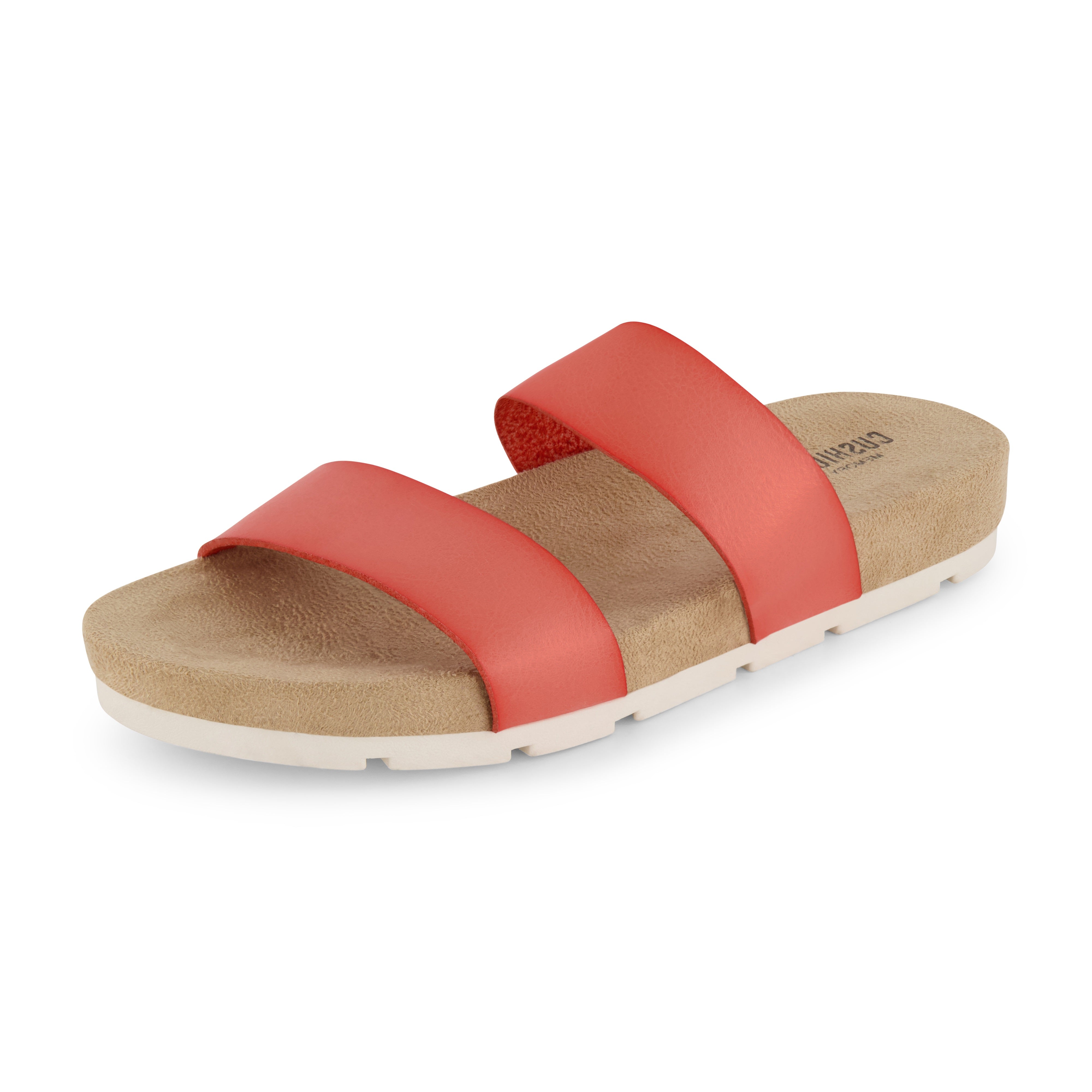 Jaimy Two Band Footbed Sandal Coral