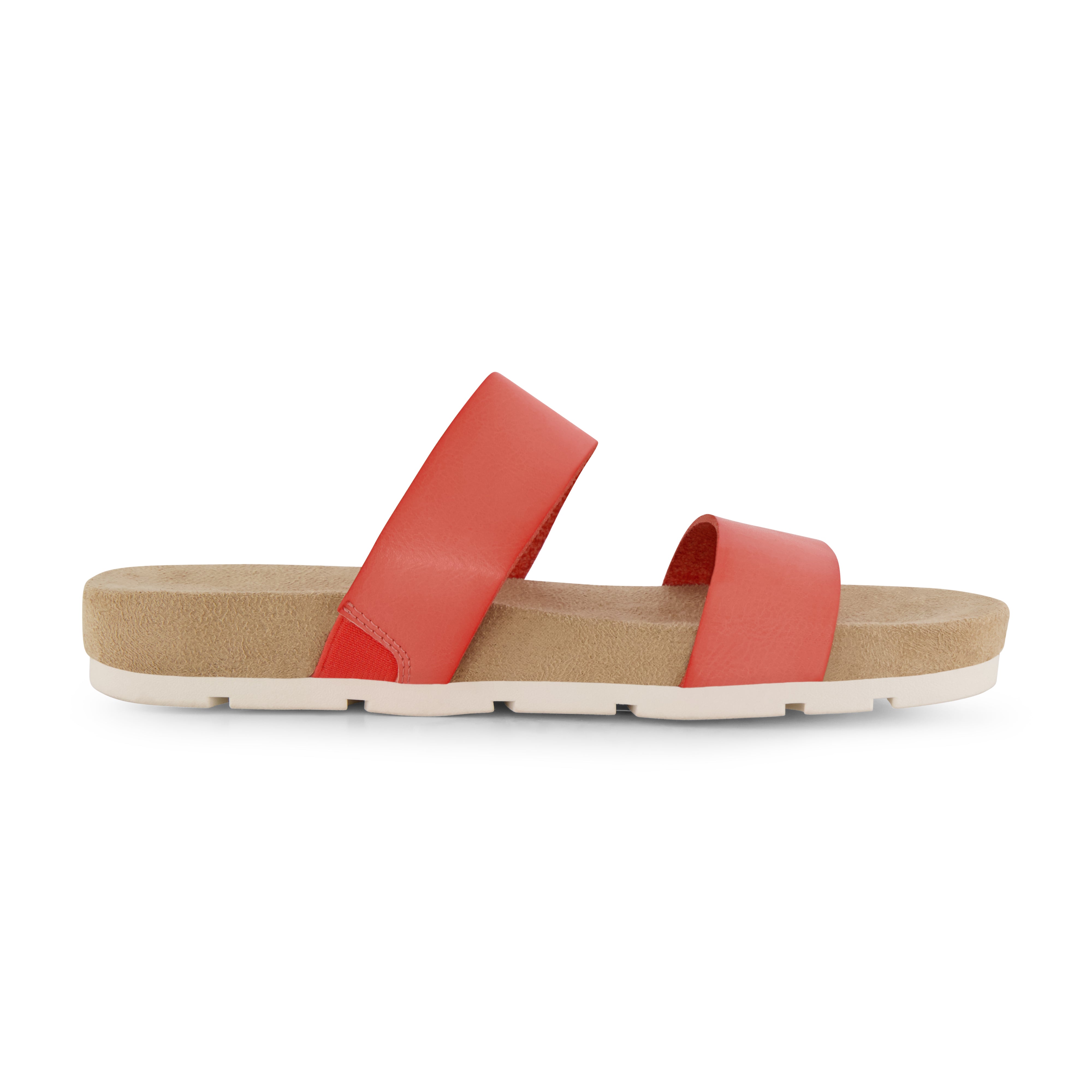 Jaimy Two Band Footbed Sandal Coral